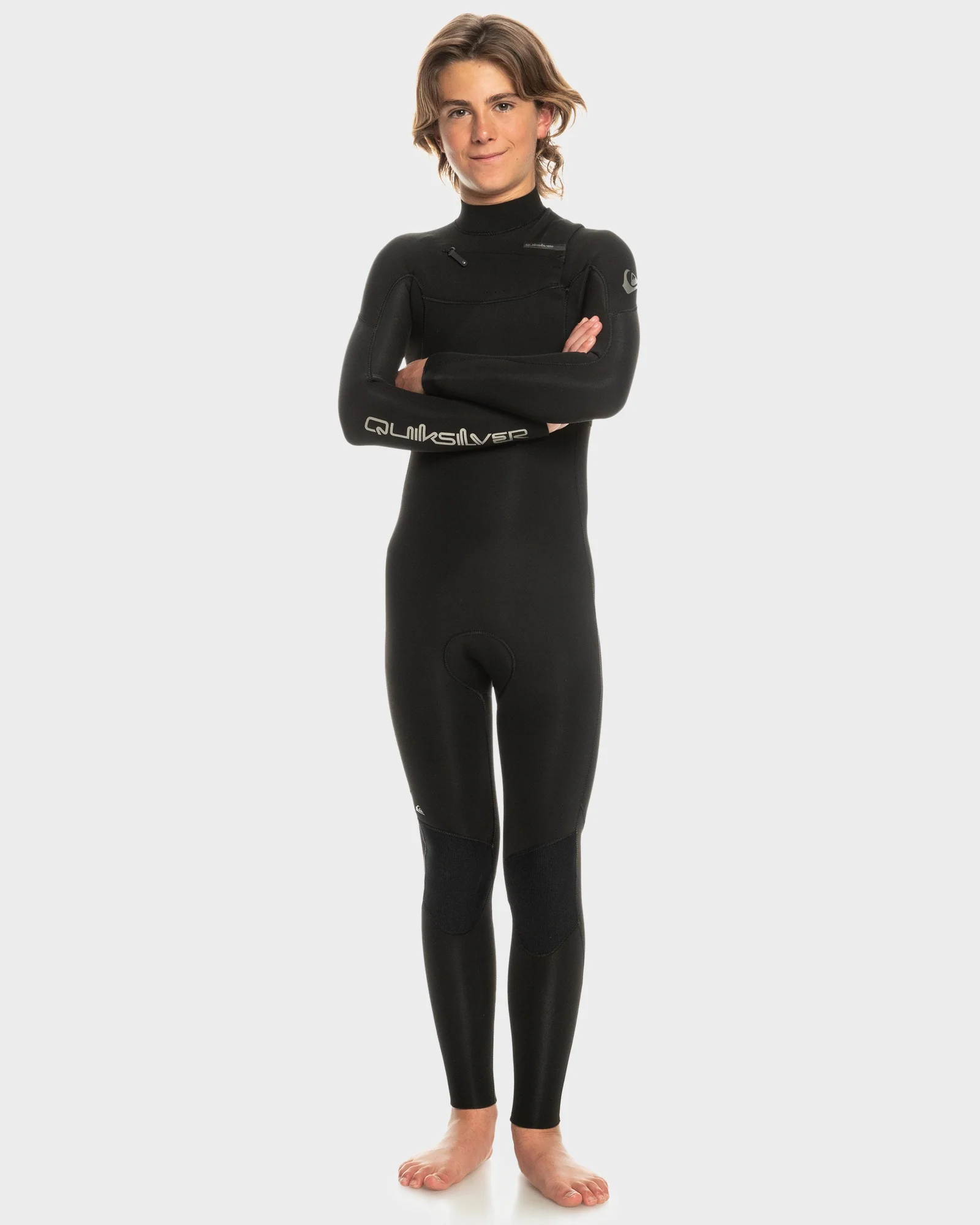 Boys 8-16 4/3mm Everyday Sessions Chest Zip Wetsuit - Image 3