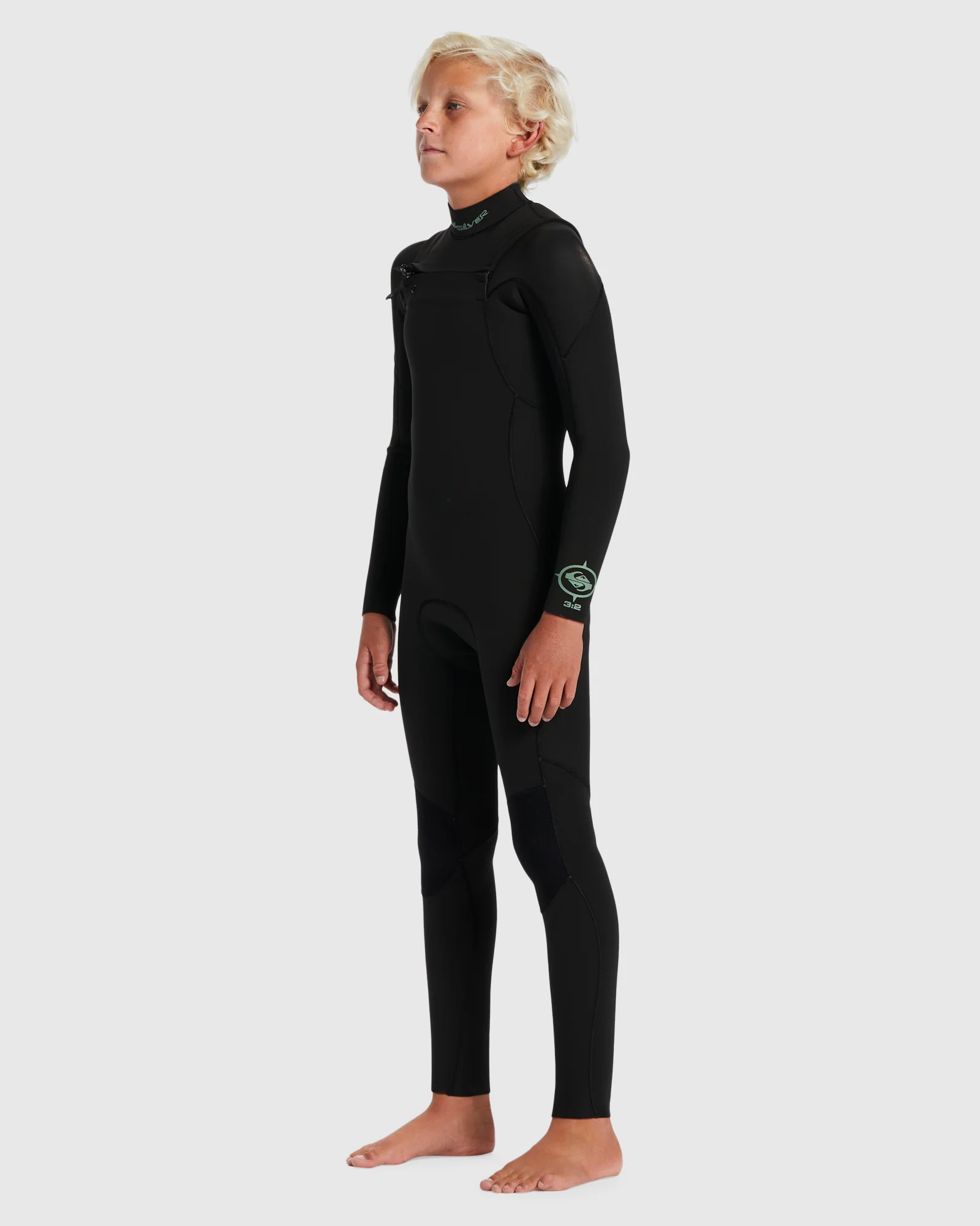 Boys 8-16 3/2mm Everyday Sessions Chest Zip Wetsuit - Image 3