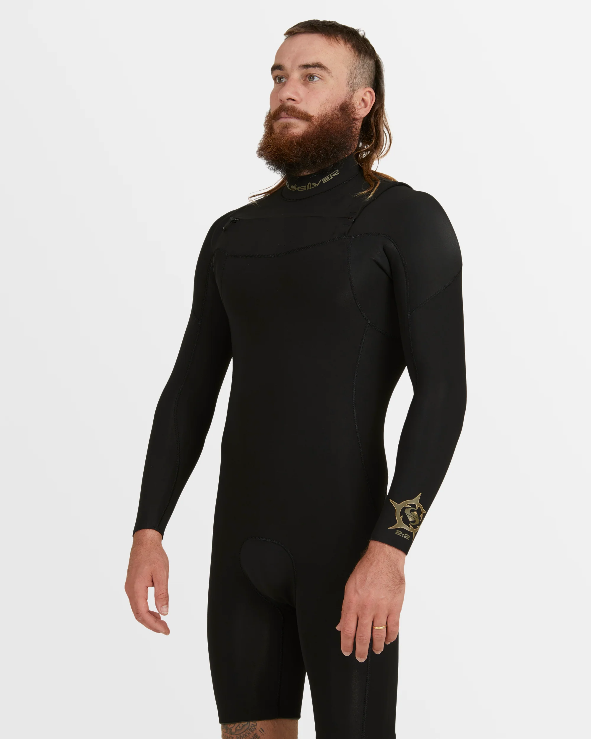 Mens 2/2mm Everyday Sessions Long Sleeve Chest Zip Springsuit - Image 2