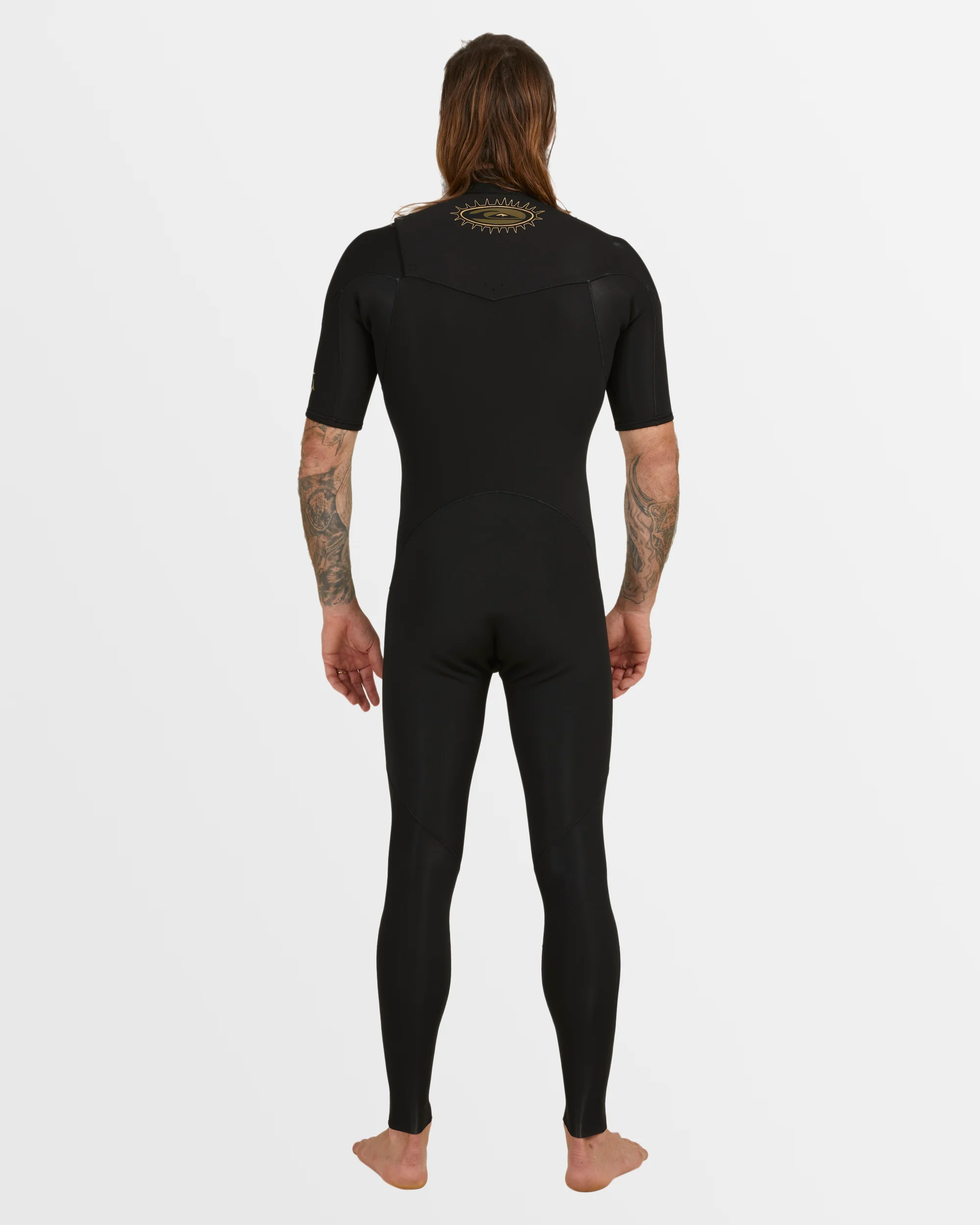 Mens 2/2mm Everyday Sessions Short Sleeve Chest Zip Springsuit - Image 3