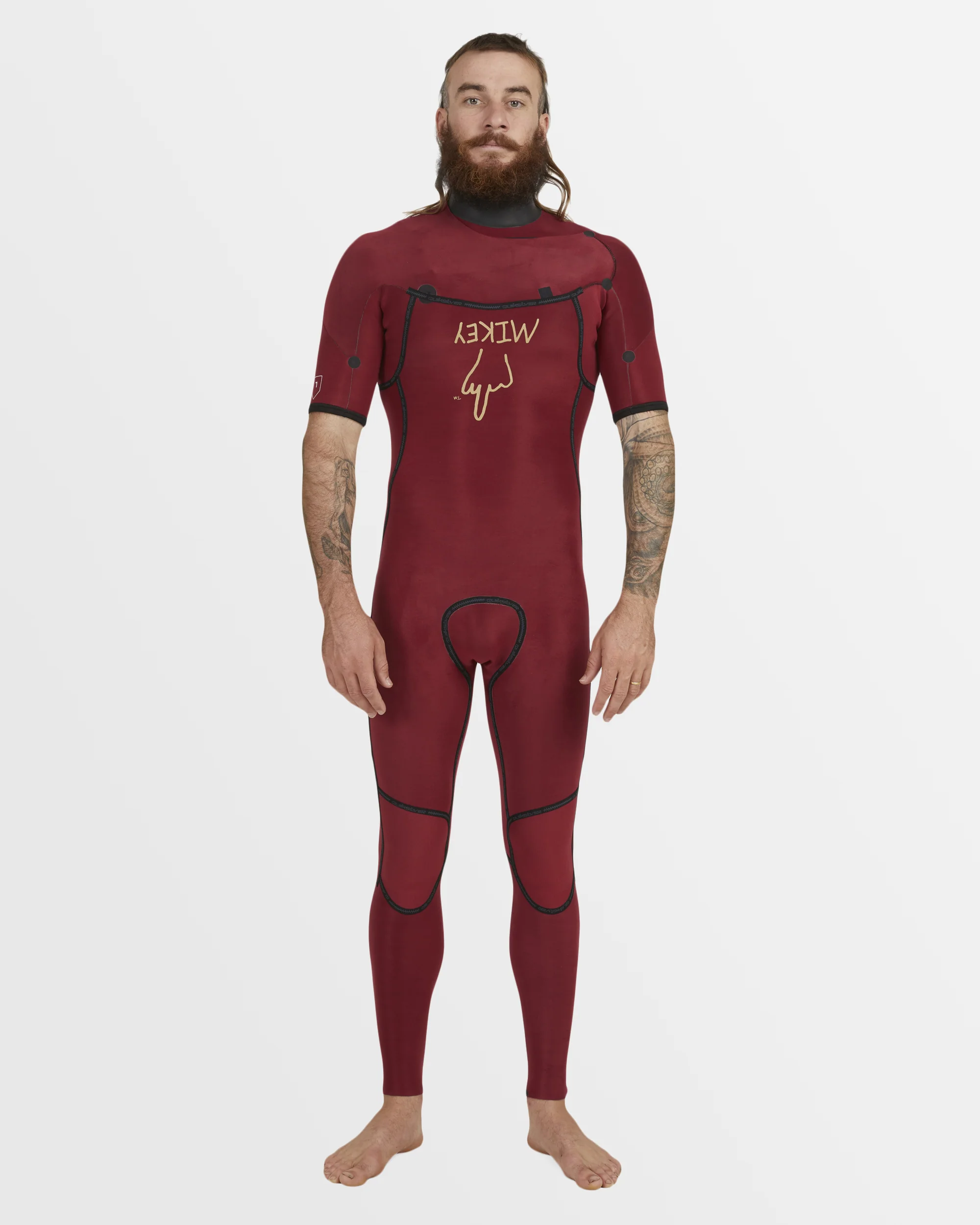 Mens 2/2mm Everyday Sessions Short Sleeve Chest Zip Springsuit - Image 8