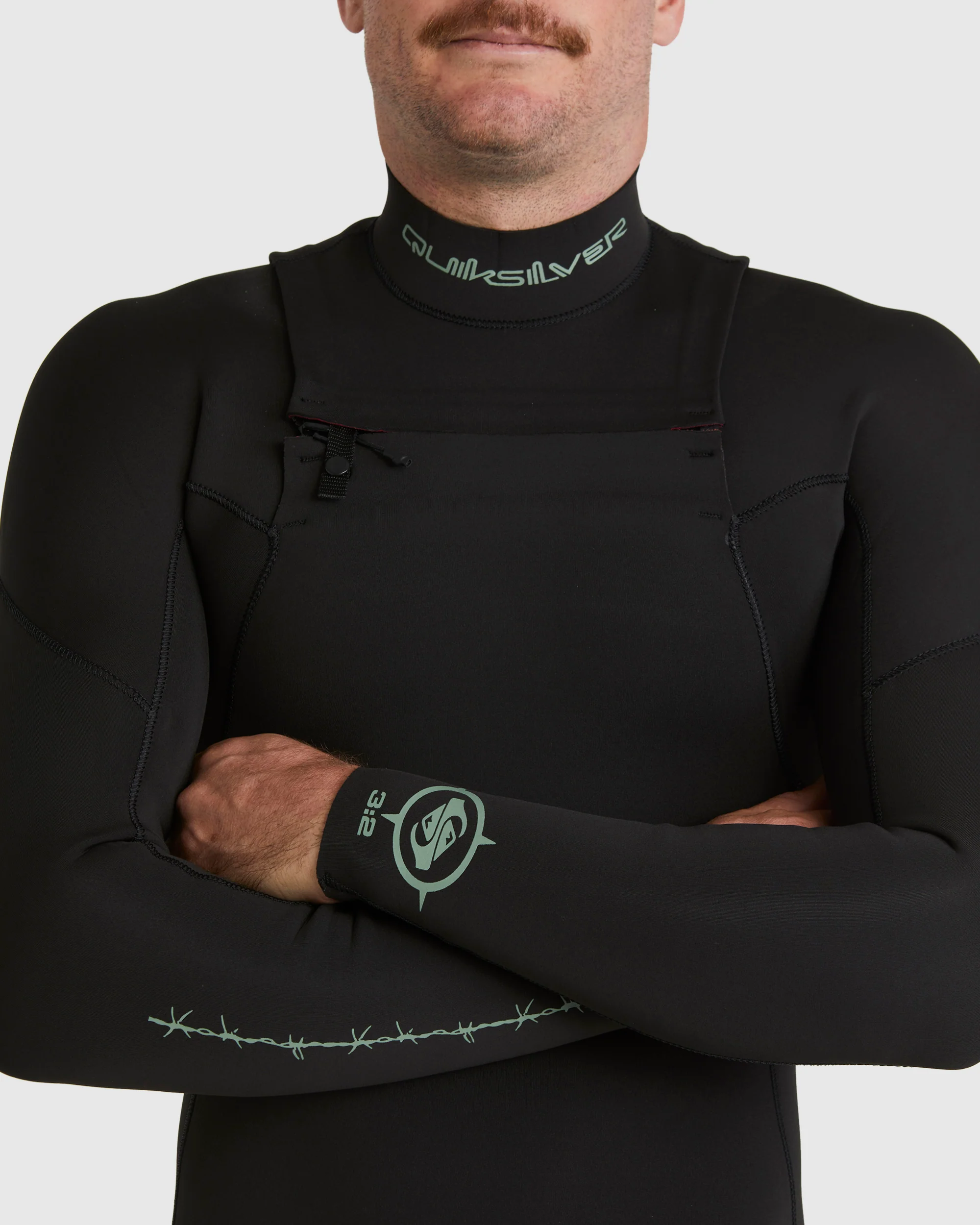 Mens 3/2mm Everyday Sessions Chest Zip Wetsuit - Image 4