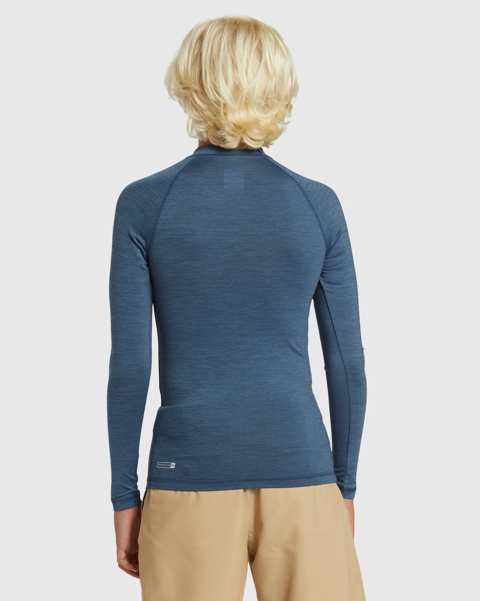 Boys 8-16 Everyday Solid Long Sleeve UPF 50 Surf T-Shirt - Image 3