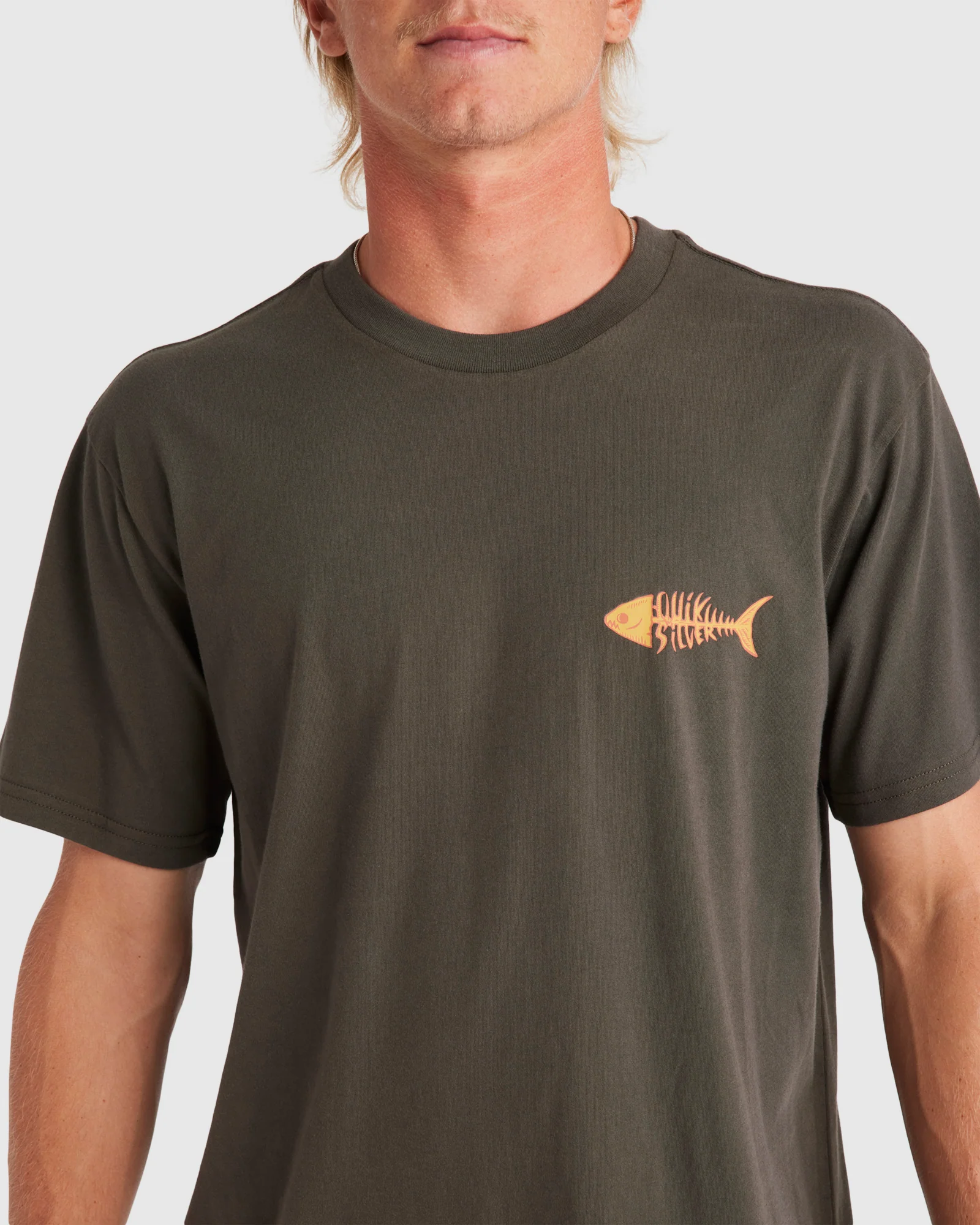 Mens Fish Bones Short Sleeve T-Shirt - Image 4