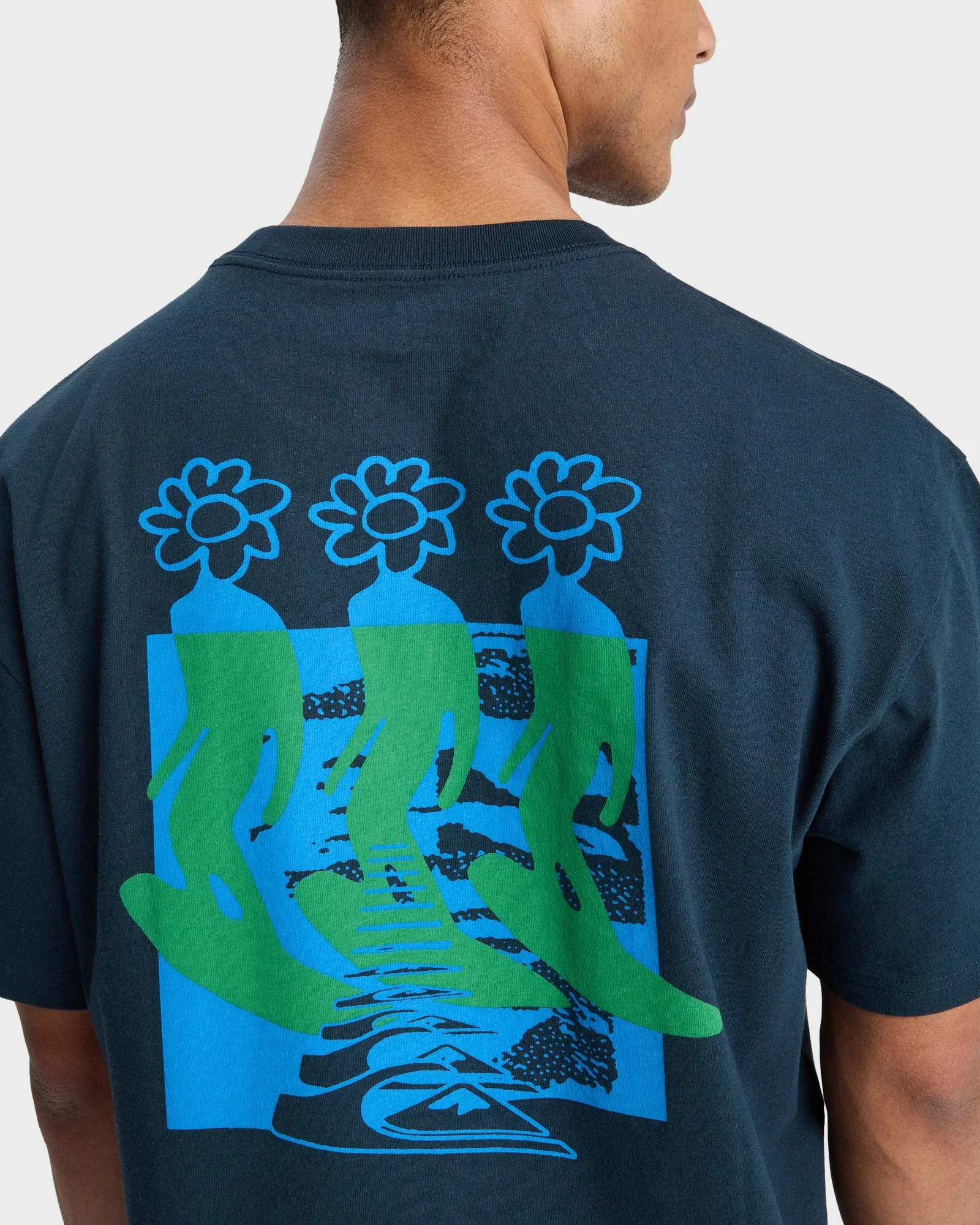 Mens Sunflowers Surfing T-Shirt - Image 5