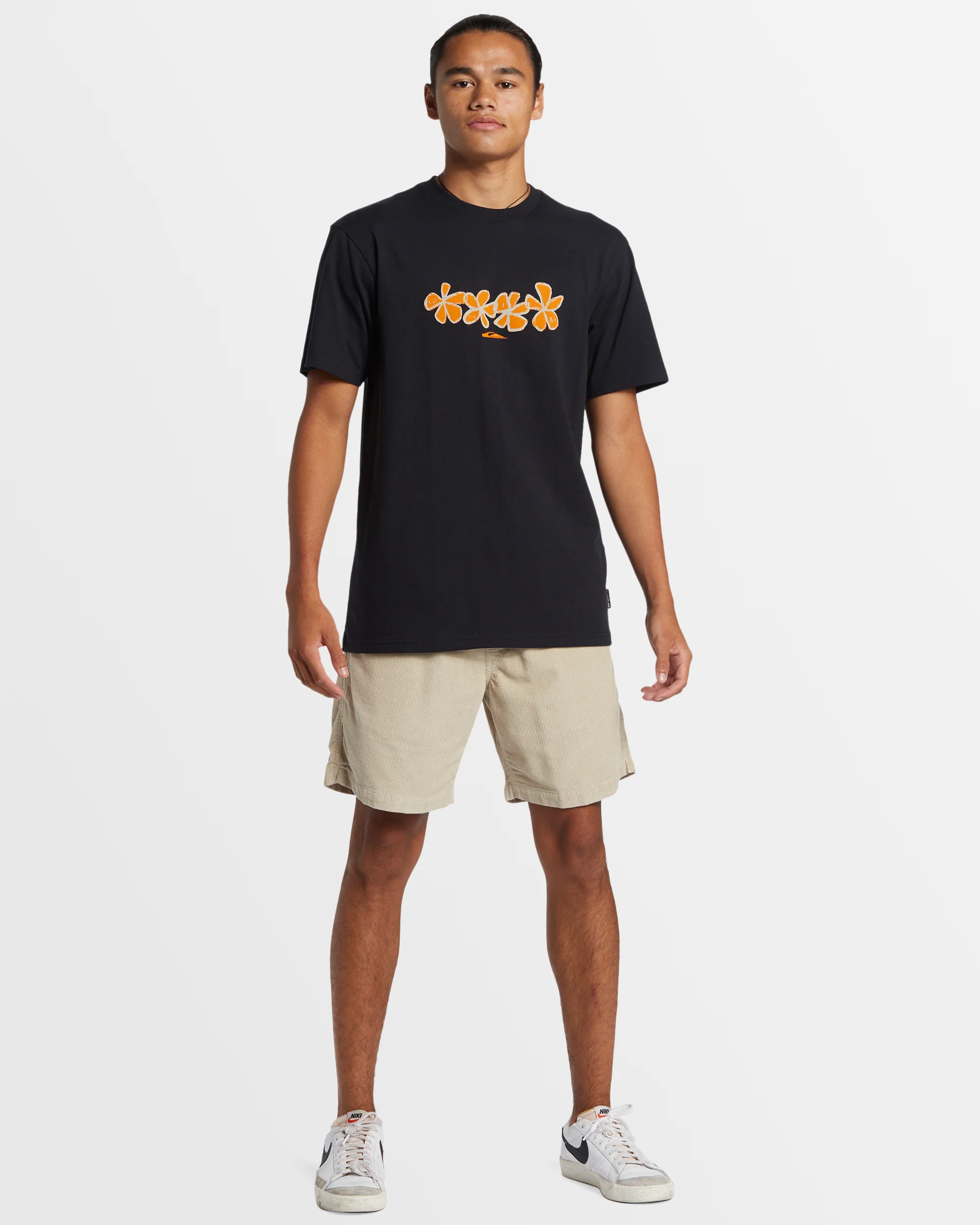 Mens Four Flowers Short Sleeve T-Shirt - Image 5