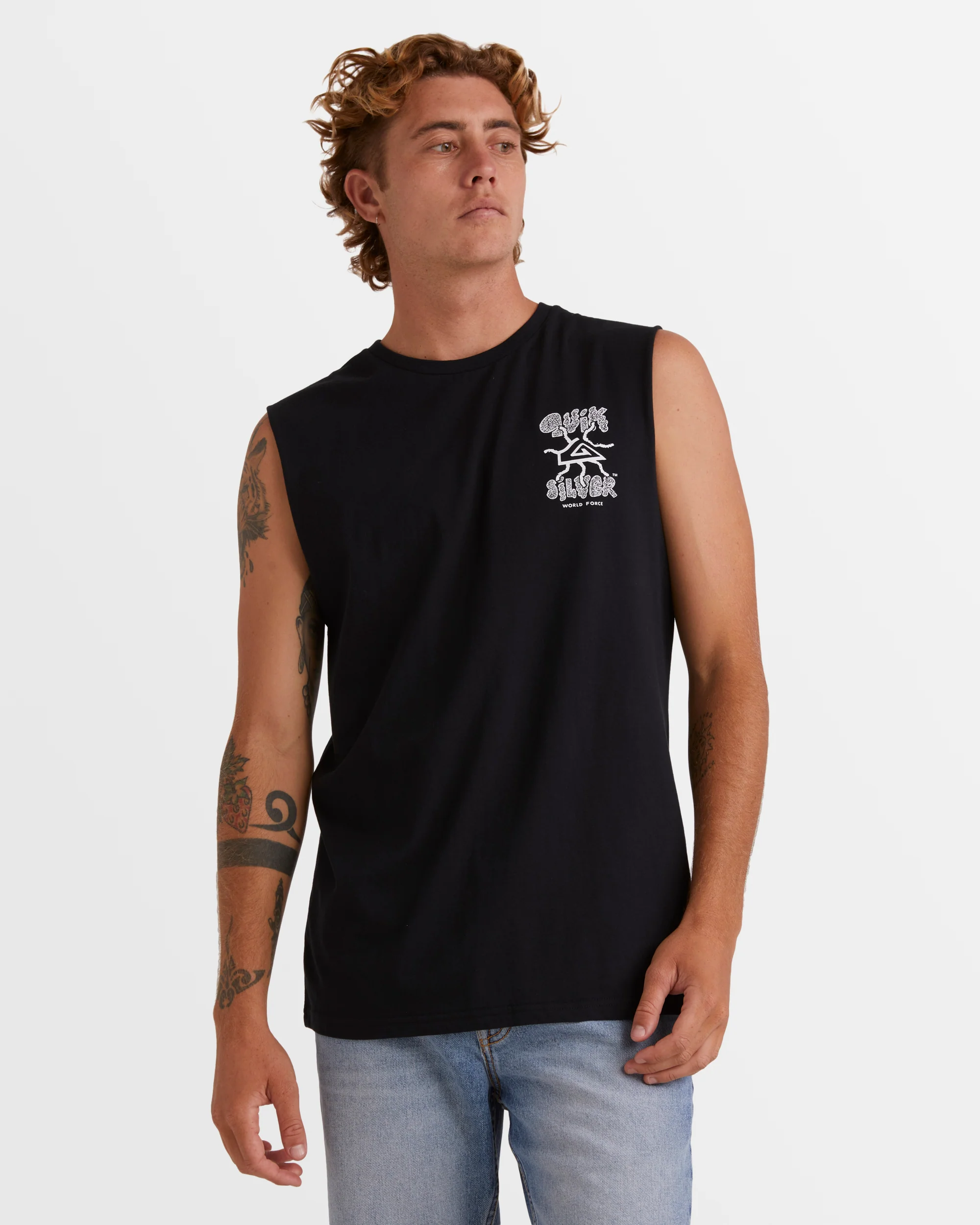 Mens Global Force Sleeveless Muscle T-Shirt - Image 2