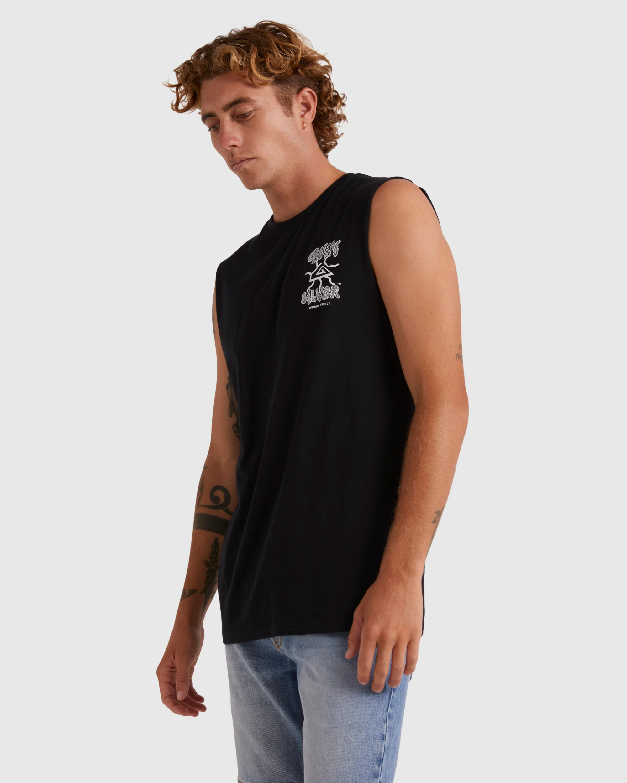 Mens Global Force Sleeveless Muscle T-Shirt - Image 3