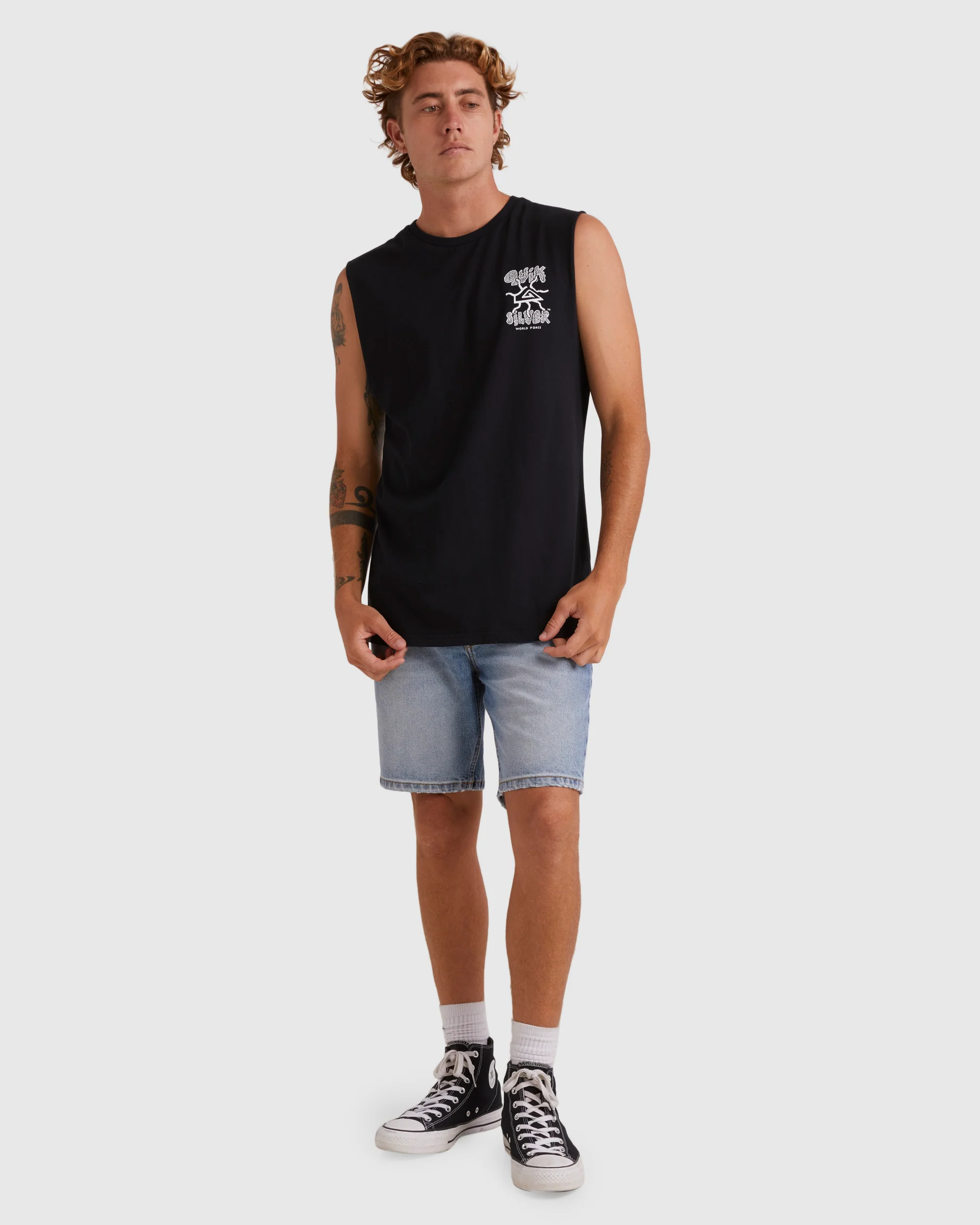 Mens Global Force Sleeveless Muscle T-Shirt - Image 9