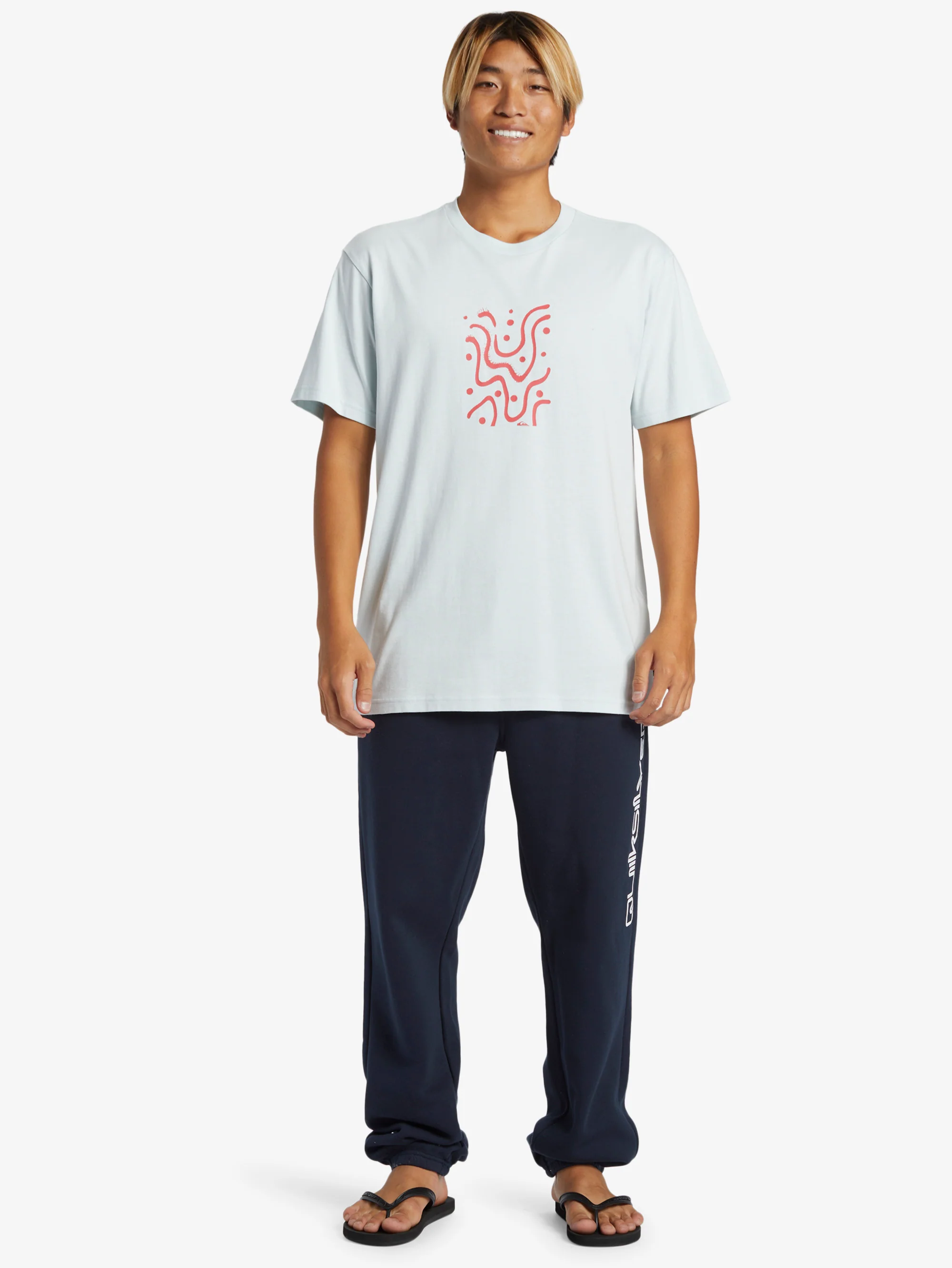 Mens Graphic Elastic Waist Sweatpants - Image 5