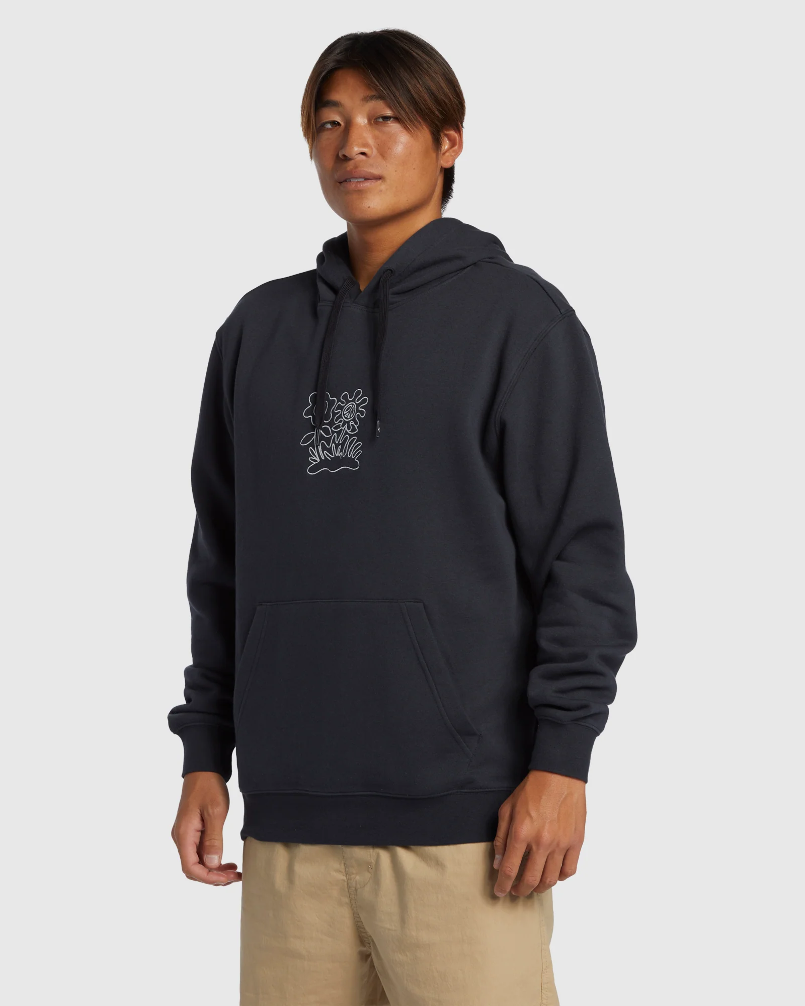 Mens Graphic Mix Pullover Hoodie - Image 2