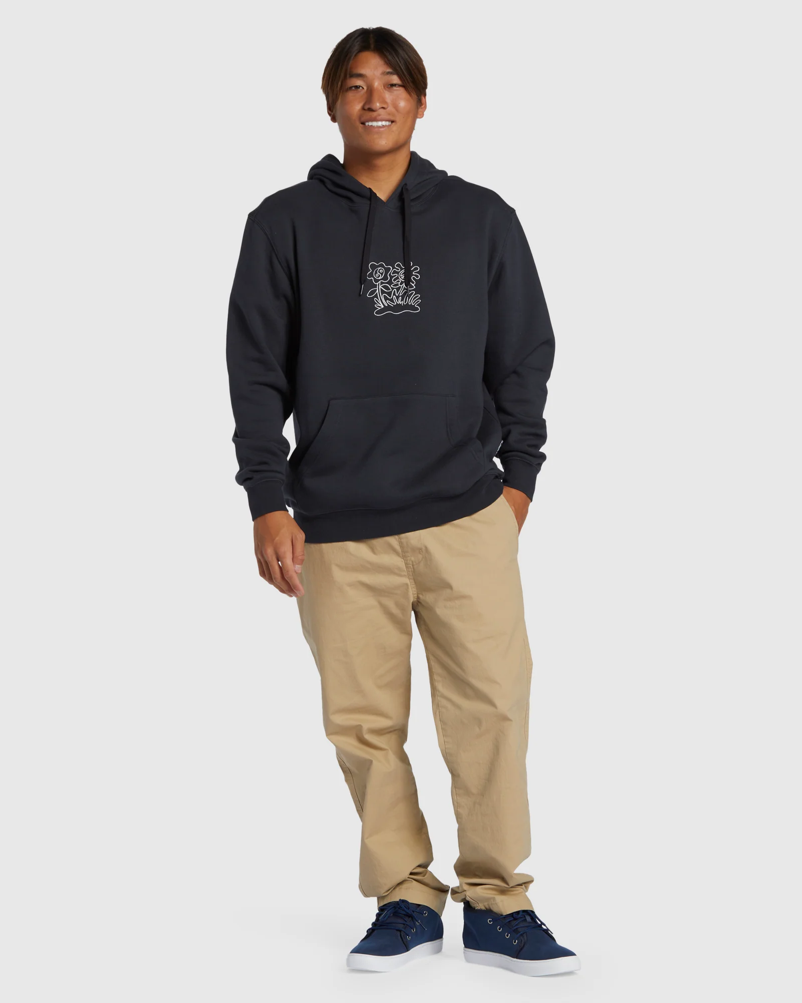 Mens Graphic Mix Pullover Hoodie - Image 5
