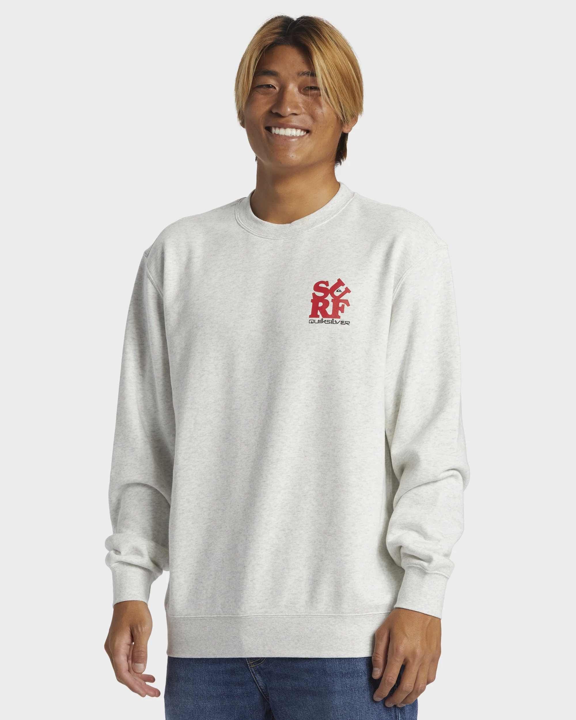 Mens Graphic Mix Pullover Sweatshirt - Image 2