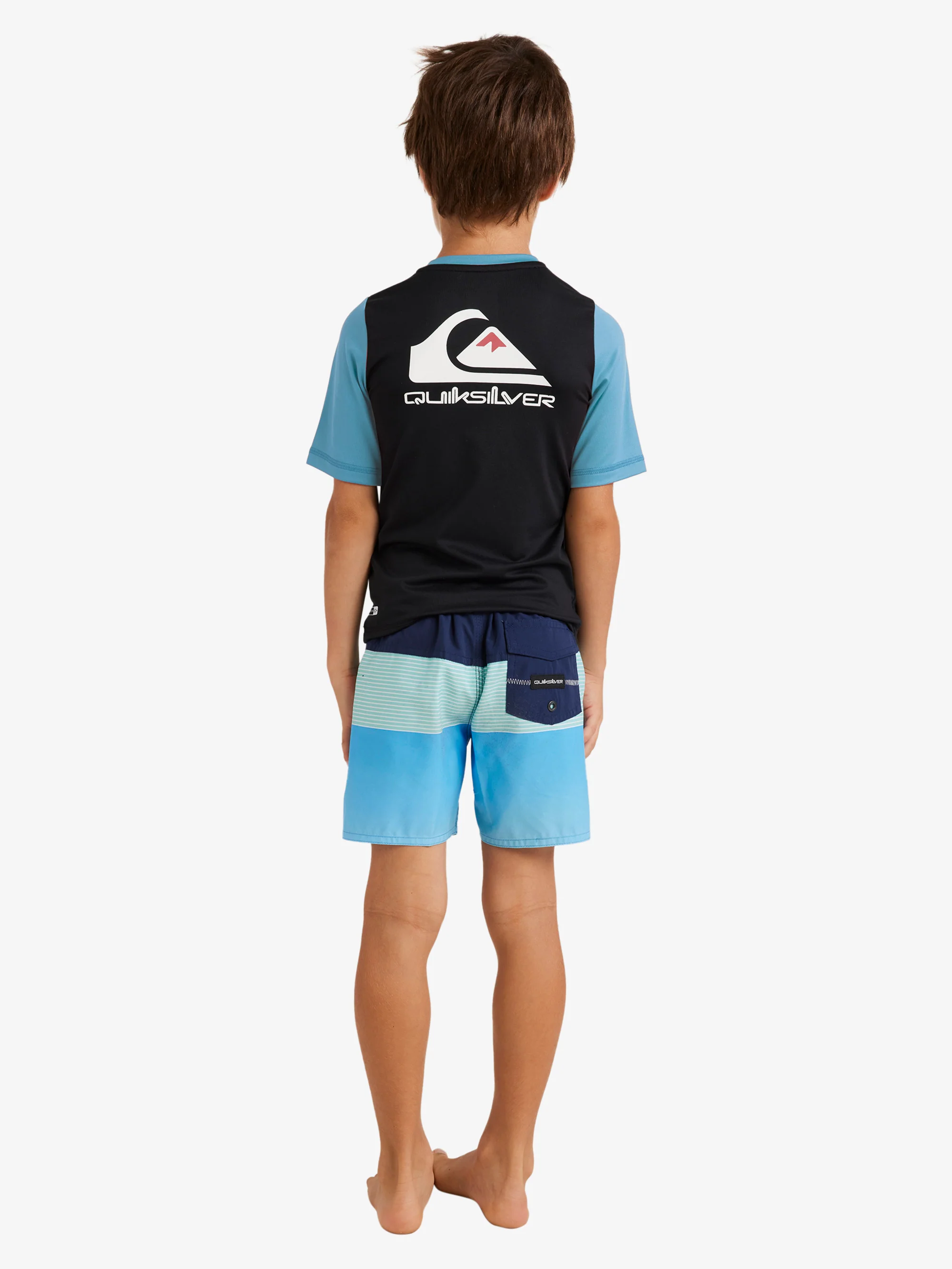 Boys 2-7 Heats Omni Short Sleeve UPF 50 Rash Vest - Image 3