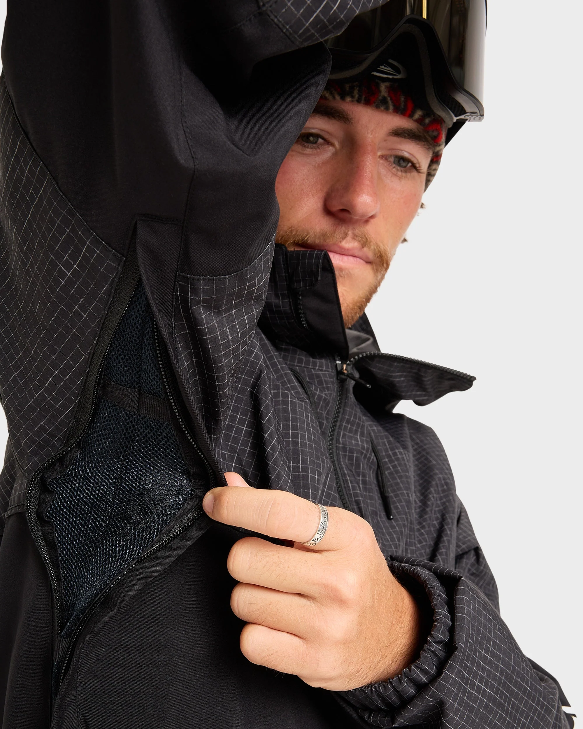 Mens High In The Hood Snow Jacket - Image 10