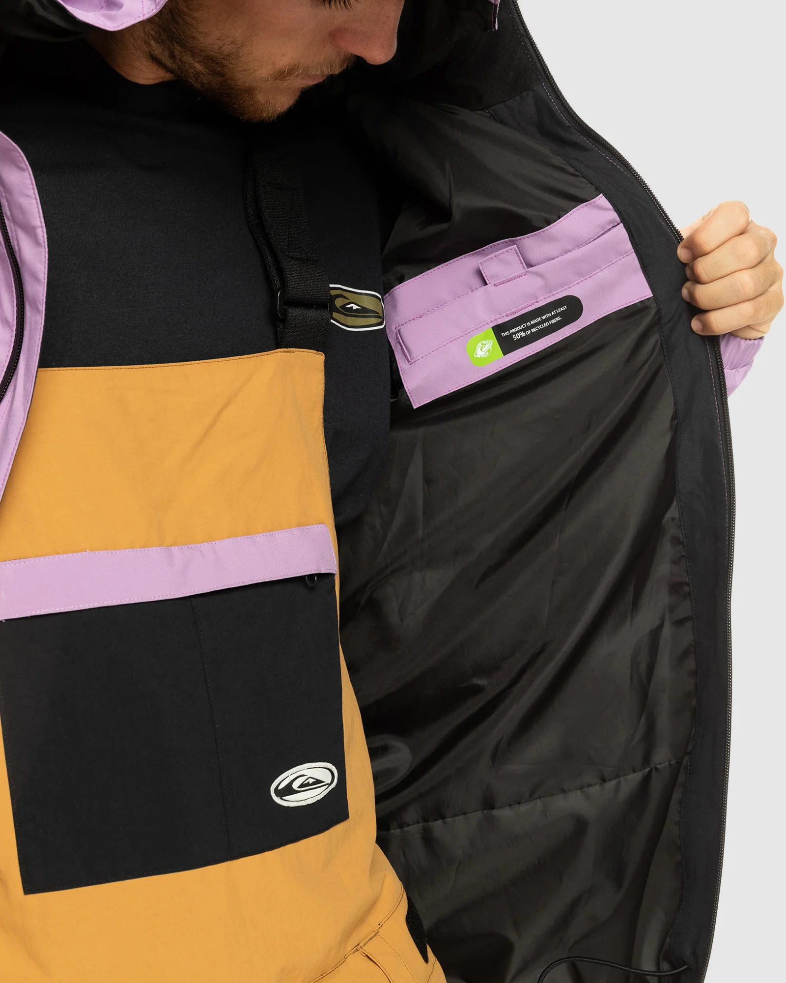 Mens High In The Hood Technical Snow Jacket - Image 4