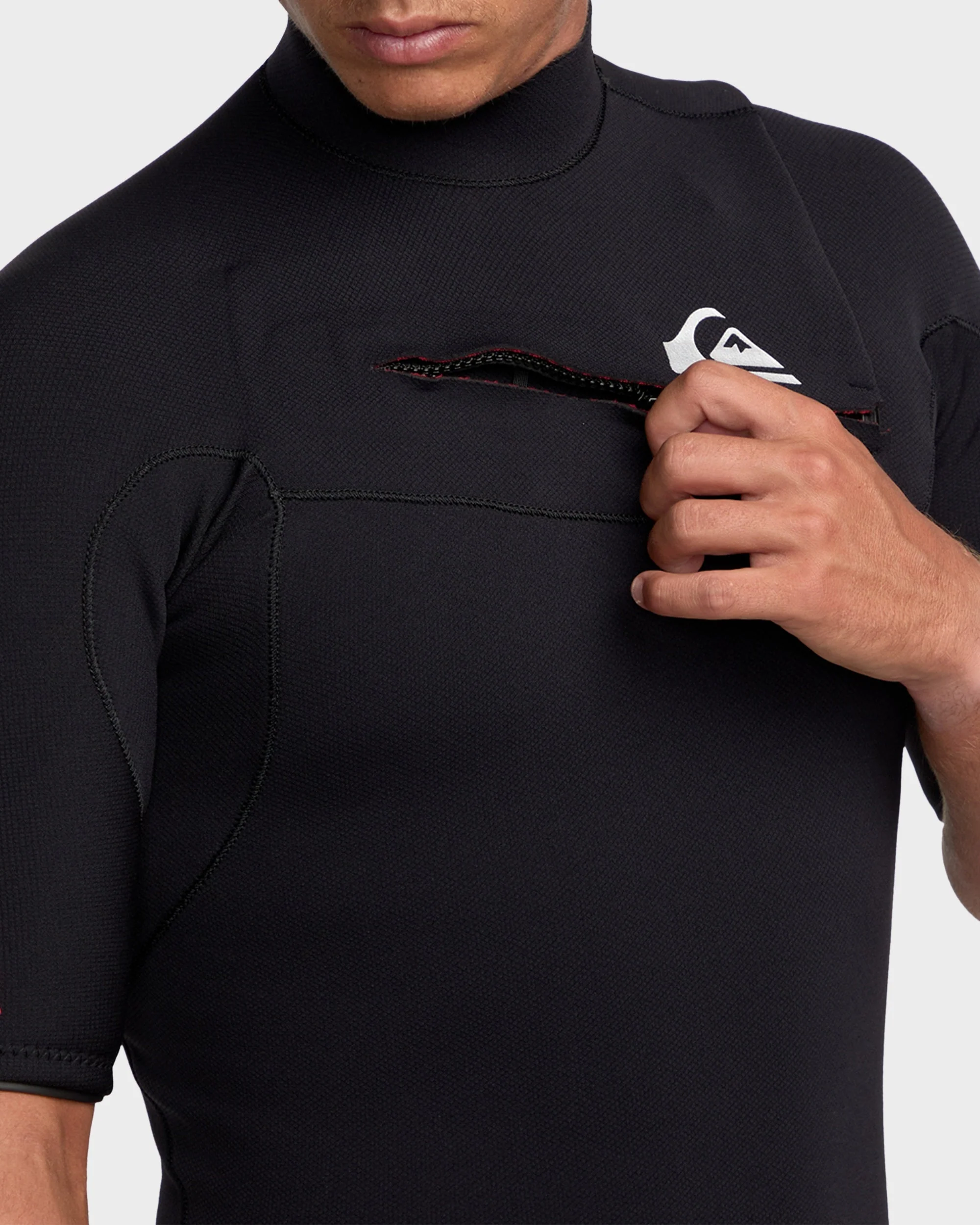 Mens 2/2mm Highline Short Sleeve Chest Zip Wetsuit - Image 3