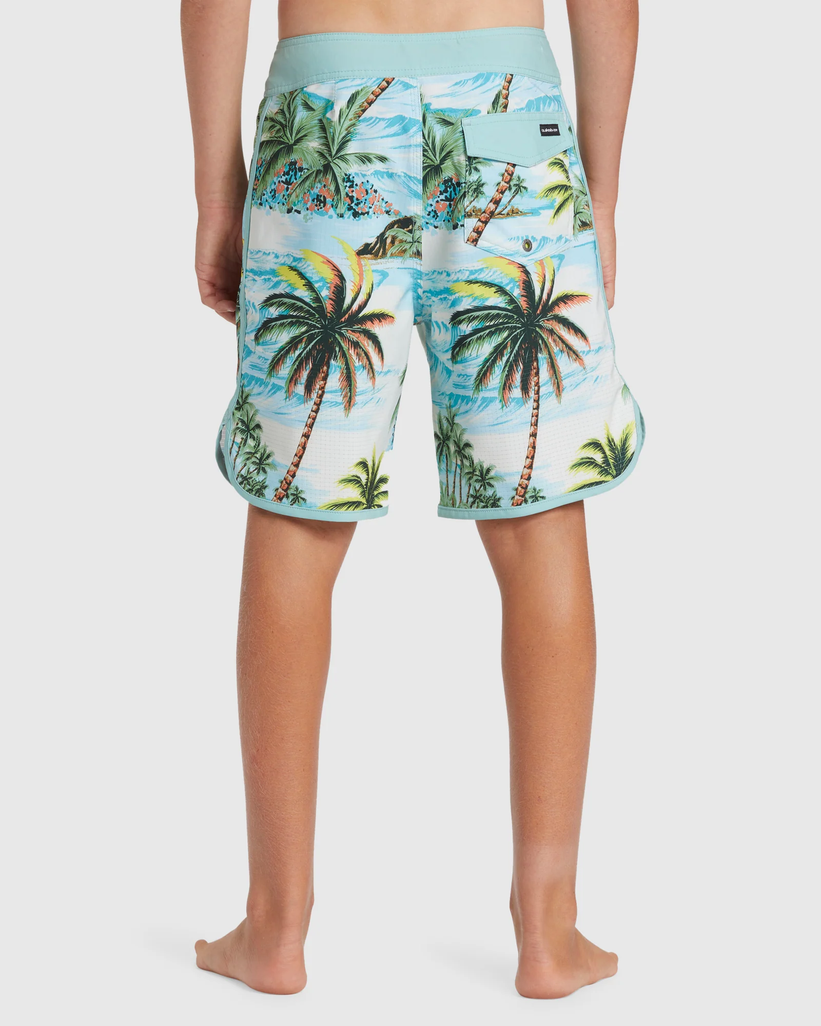 Boys 8-16 Highline Scallop Boardshorts - Image 3