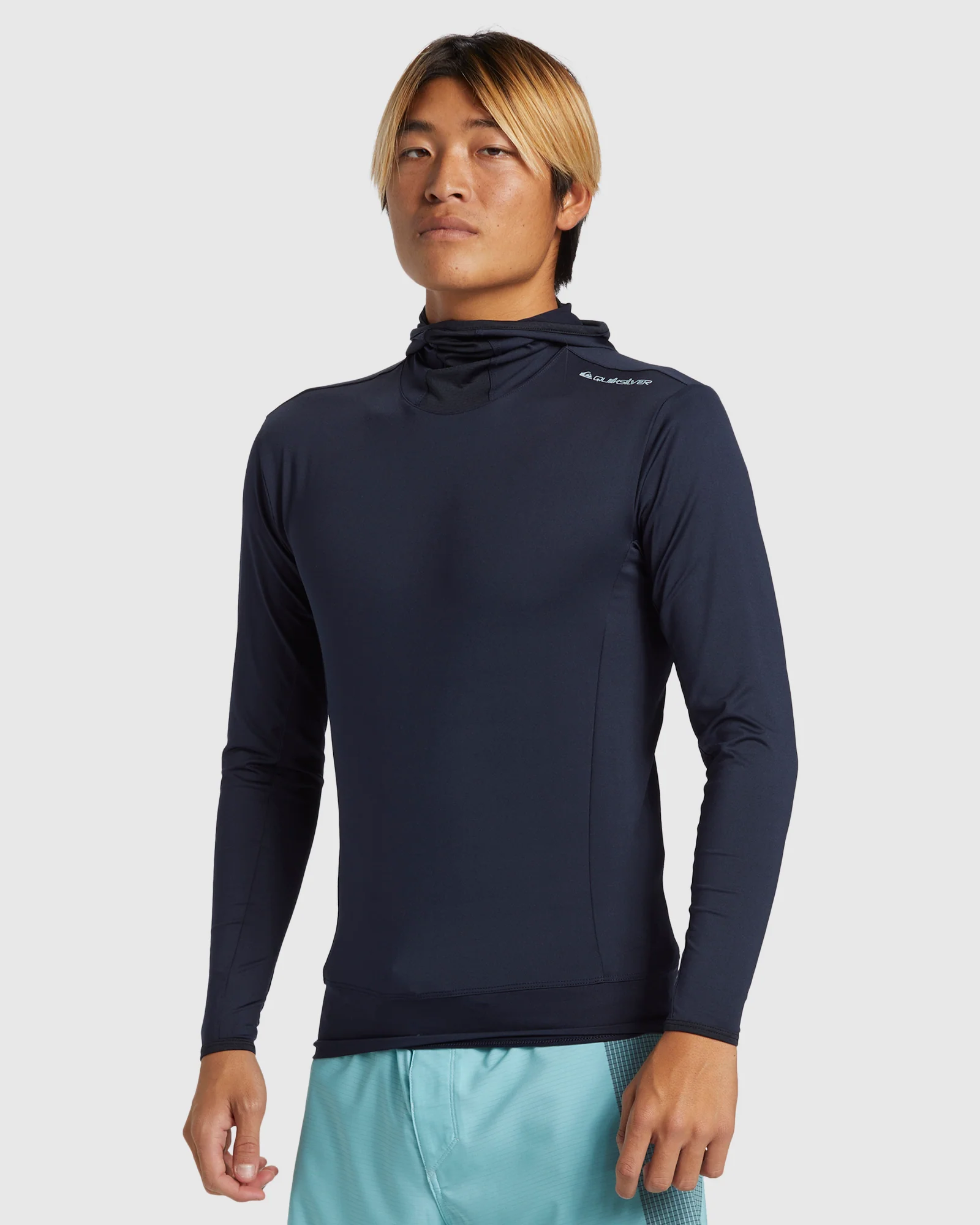 Mens Highline Long Sleeve UPF 50 Hooded Surf T-Shirt - Image 2