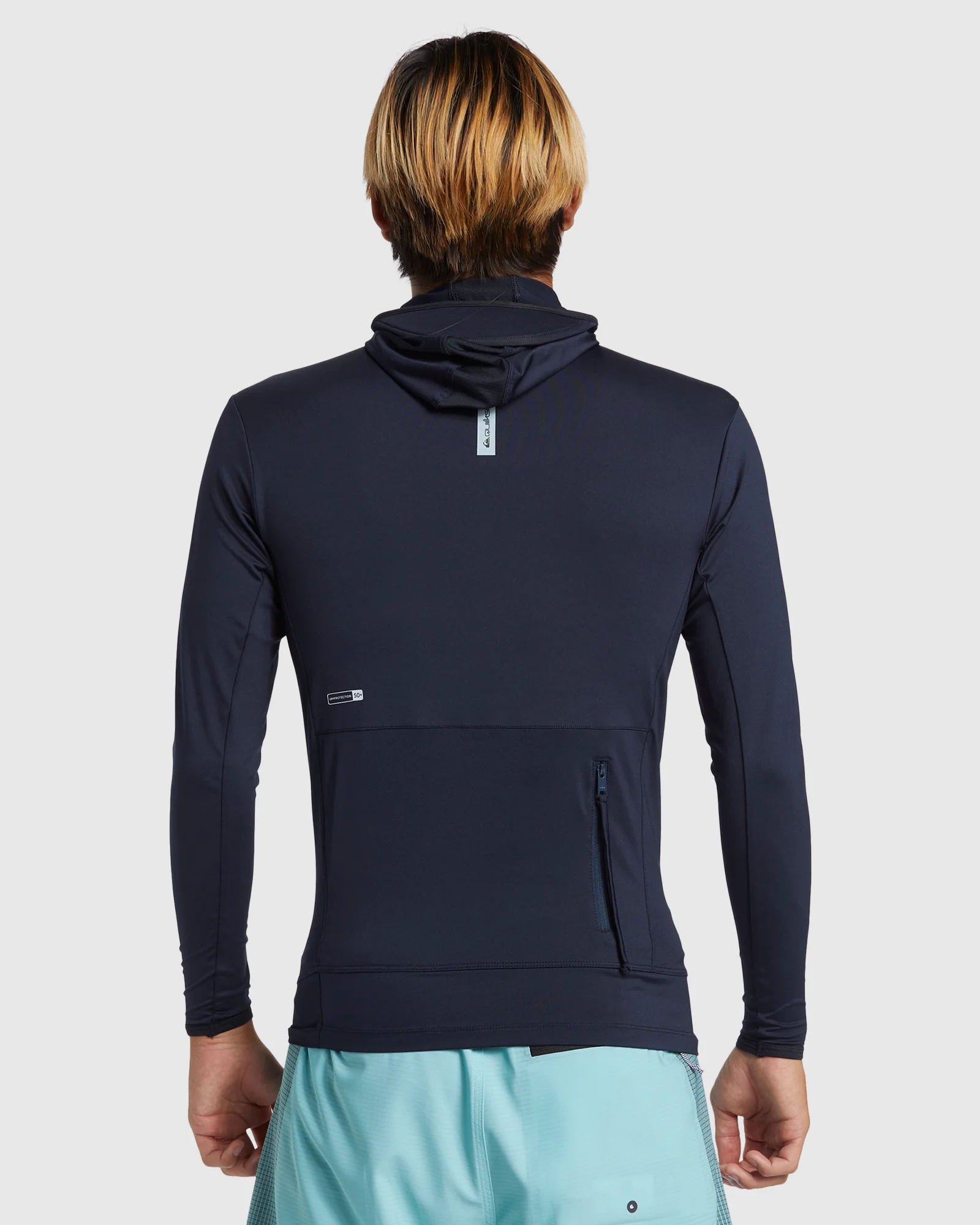 Mens Highline Long Sleeve UPF 50 Hooded Surf T-Shirt - Image 3