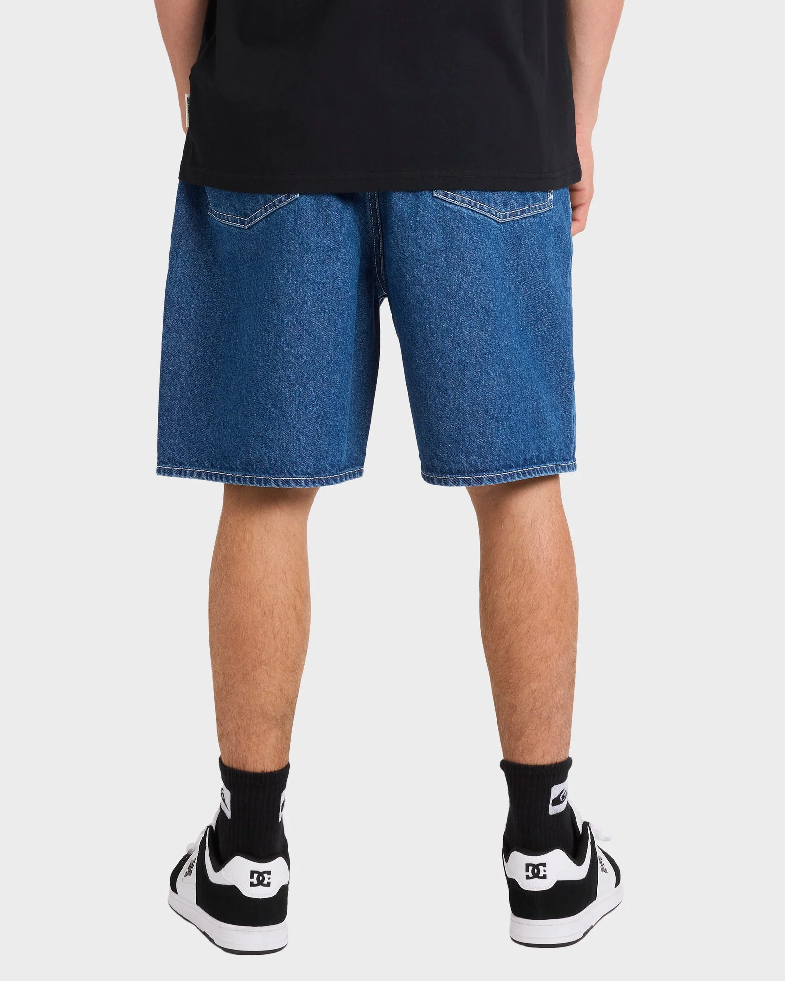 Mens Impaired Baggy Denim Shorts - Image 2