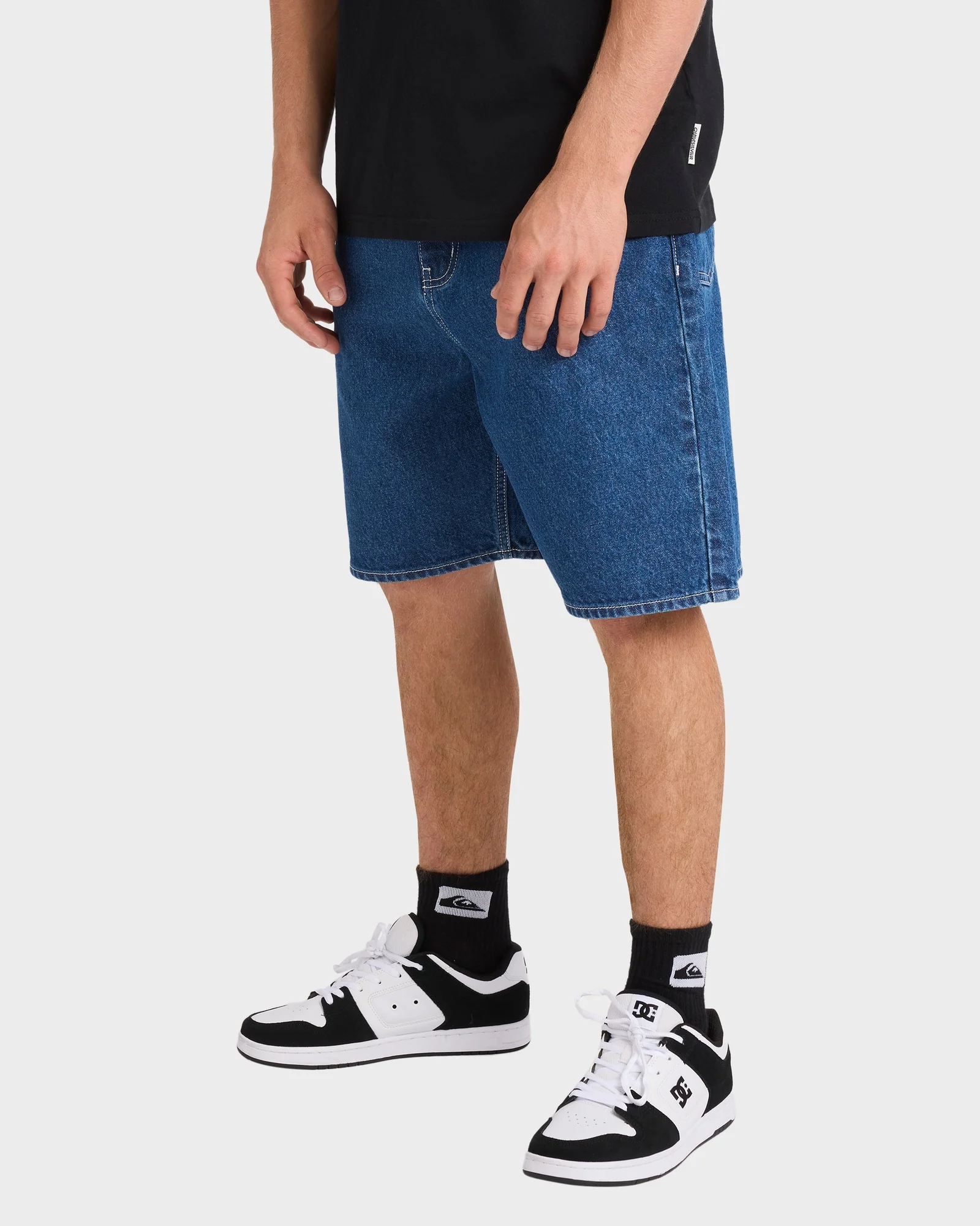 Mens Impaired Baggy Denim Shorts - Image 3