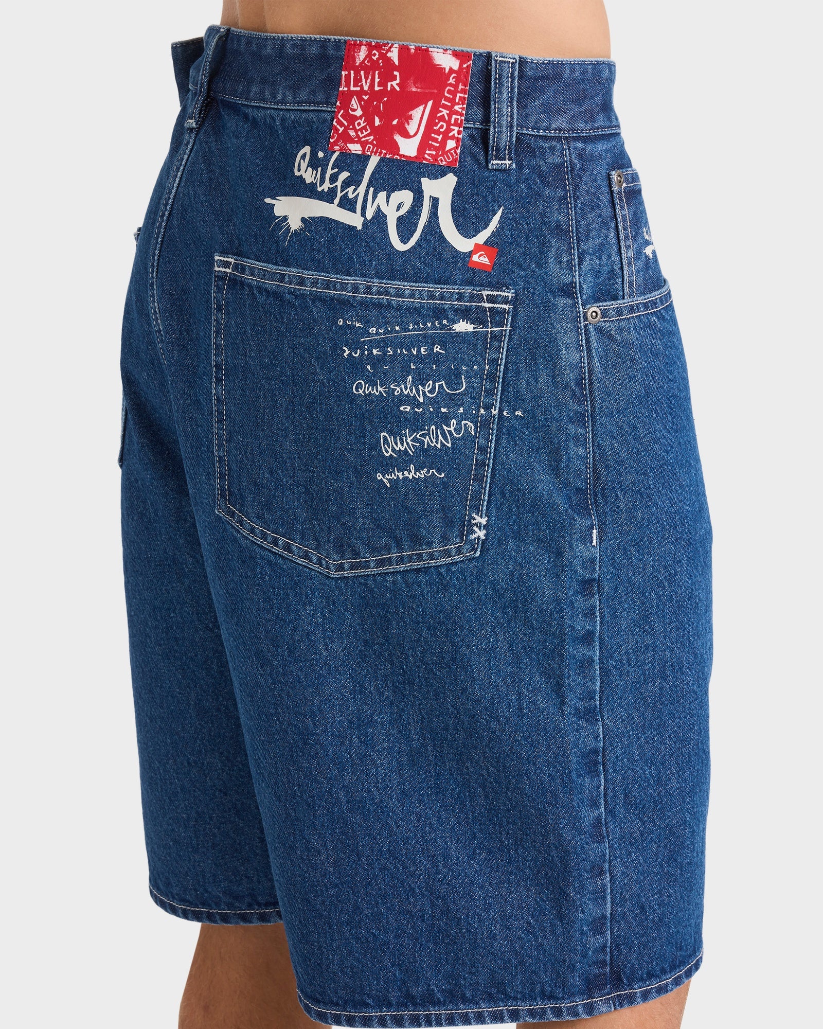 Mens Impaired Baggy Denim Shorts - Image 4