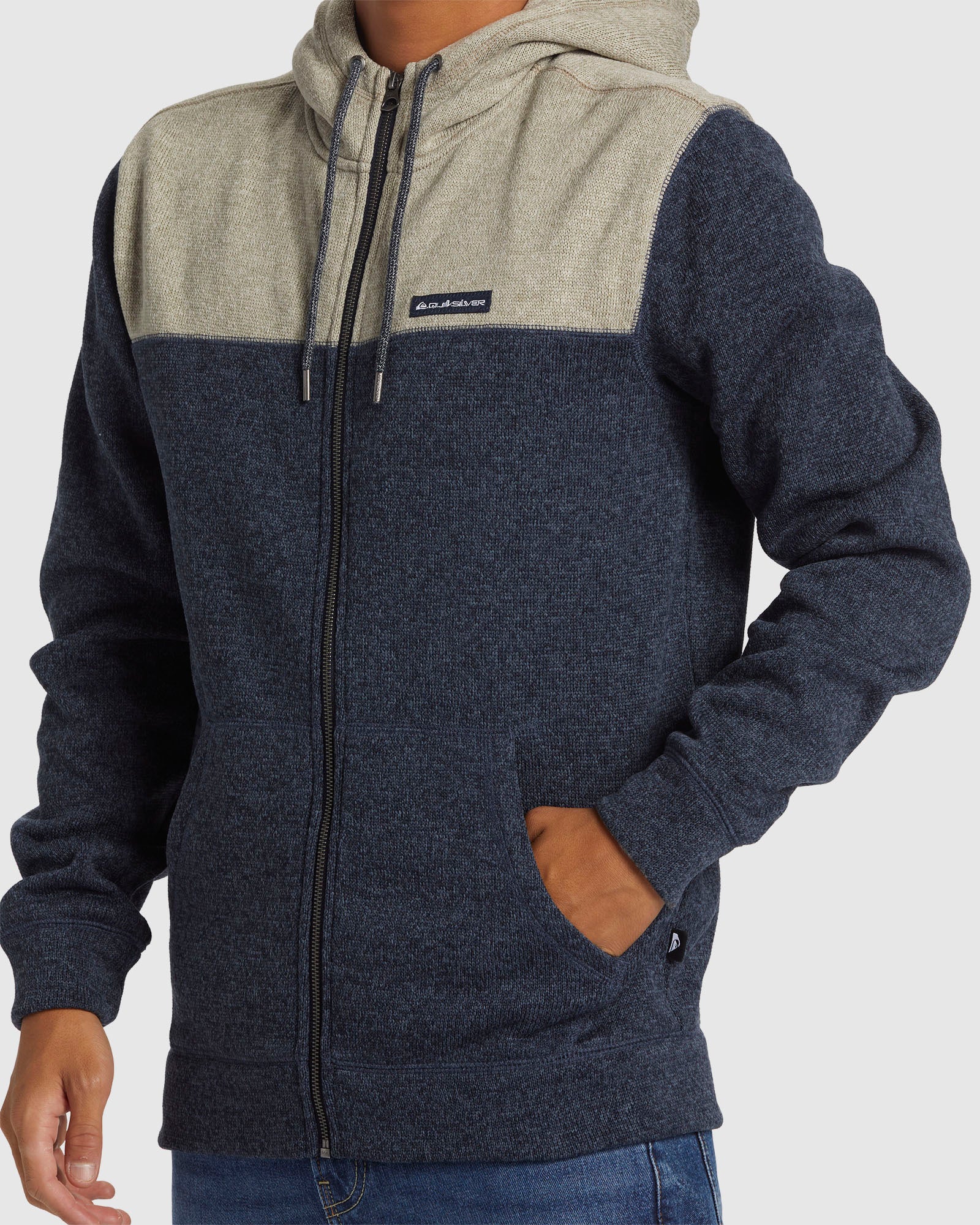 Mens Keller Block Zip-Up Hoodie - Image 4