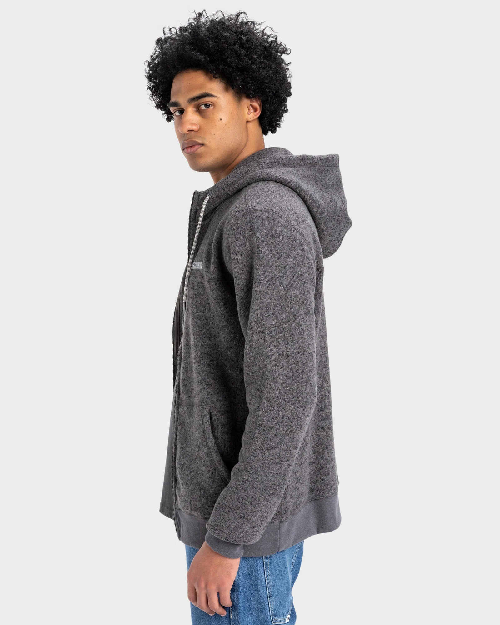 Mens Keller Block Zip-Up Hoodie - Image 2