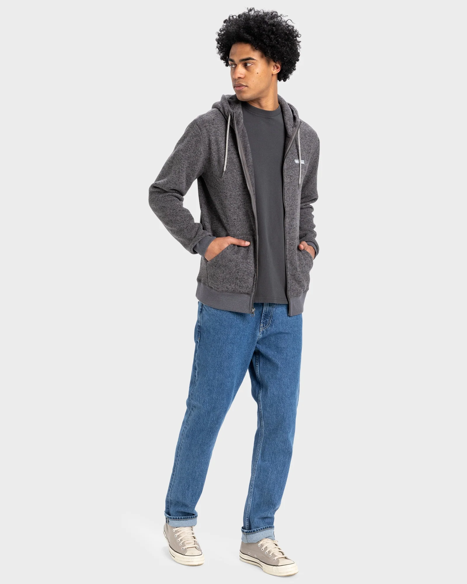 Mens Keller Block Zip-Up Hoodie - Image 5