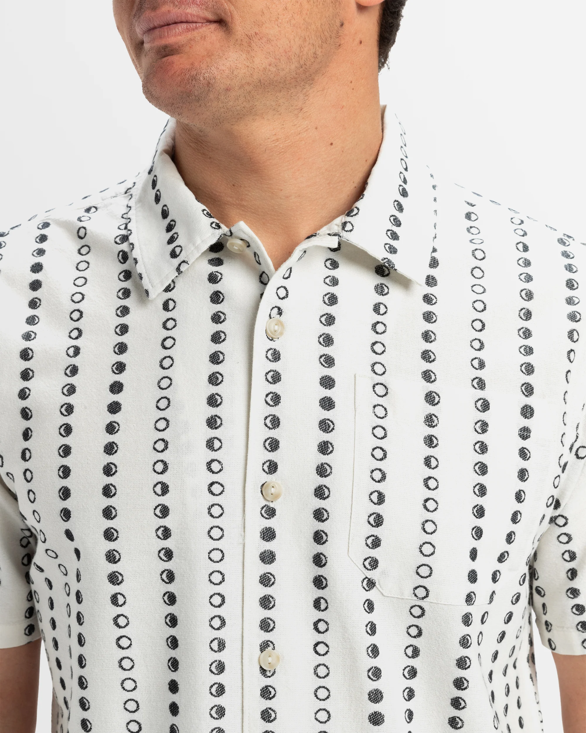 Mens Lunar Phases Casual Shirt - Image 3