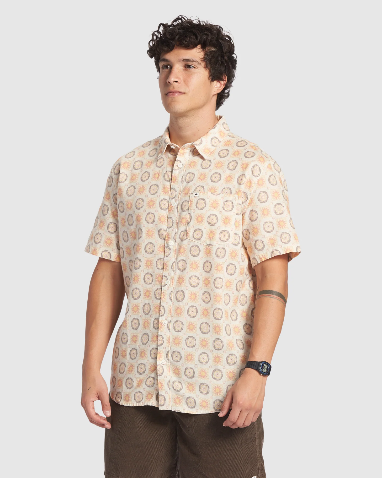 Mens Mandala Short Sleeve Shirt - Image 2