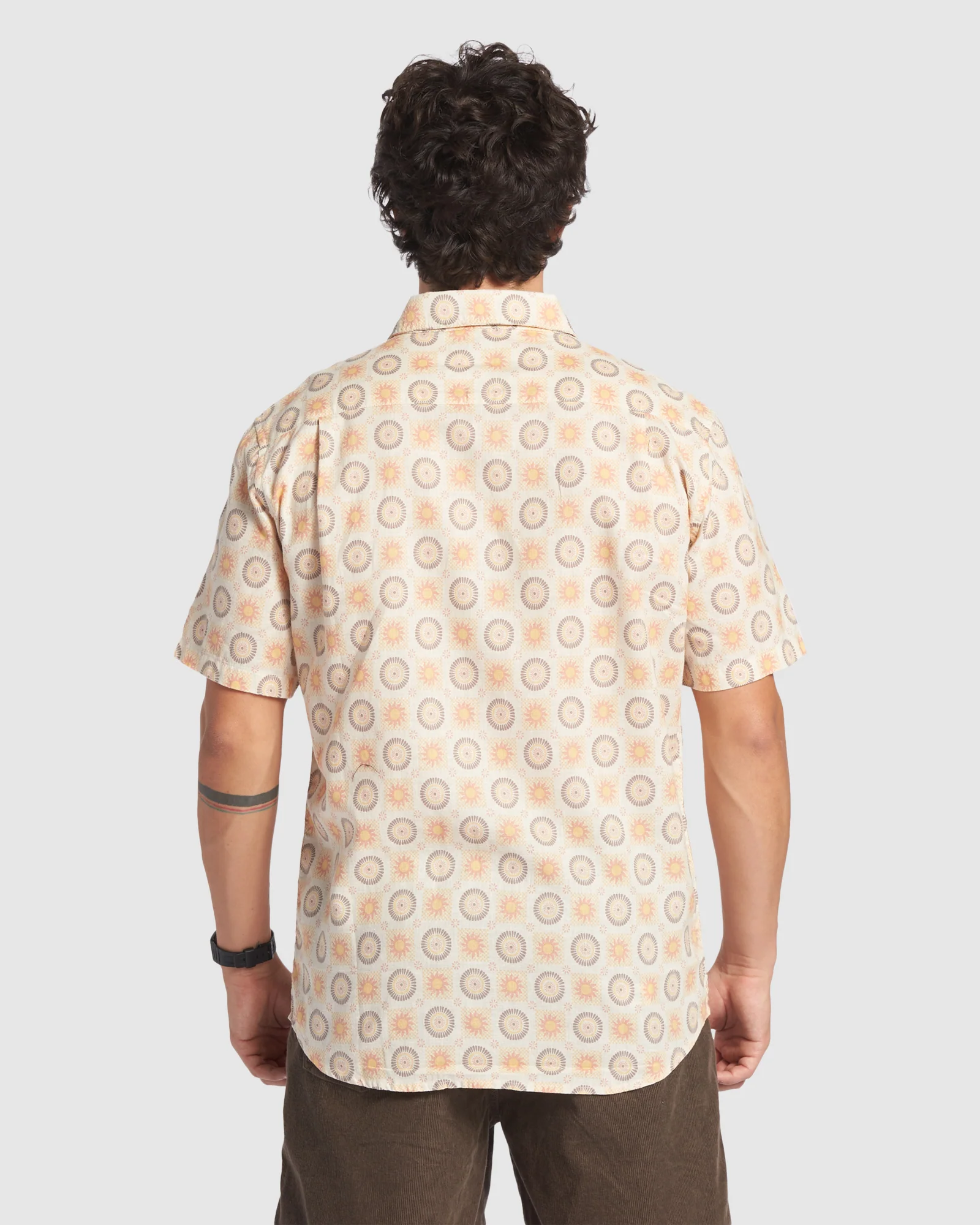 Mens Mandala Short Sleeve Shirt - Image 3