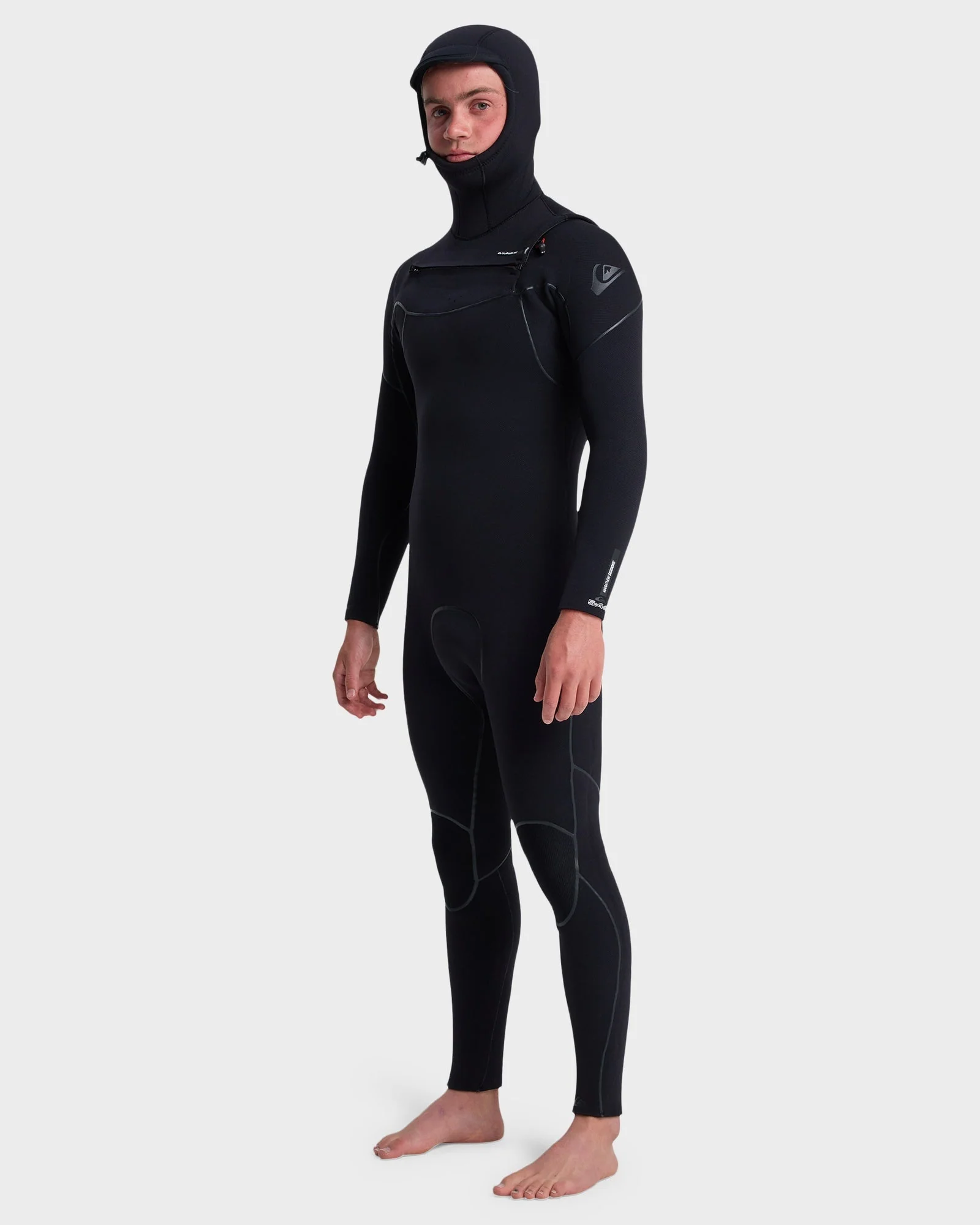 Mens 5/4/3 Marathon Sessions Hooded Chest Zip Wetsuit - Image 3