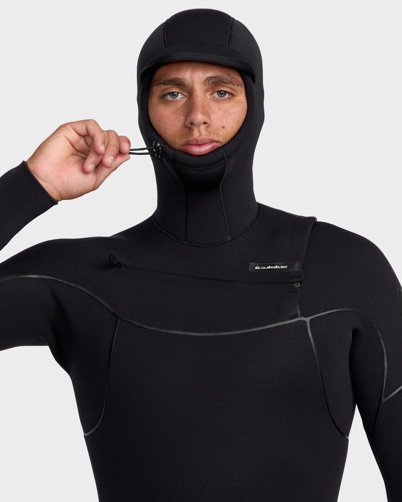 Mens 5/4/3 Marathon Sessions Hooded Chest Zip Wetsuit - Image 5