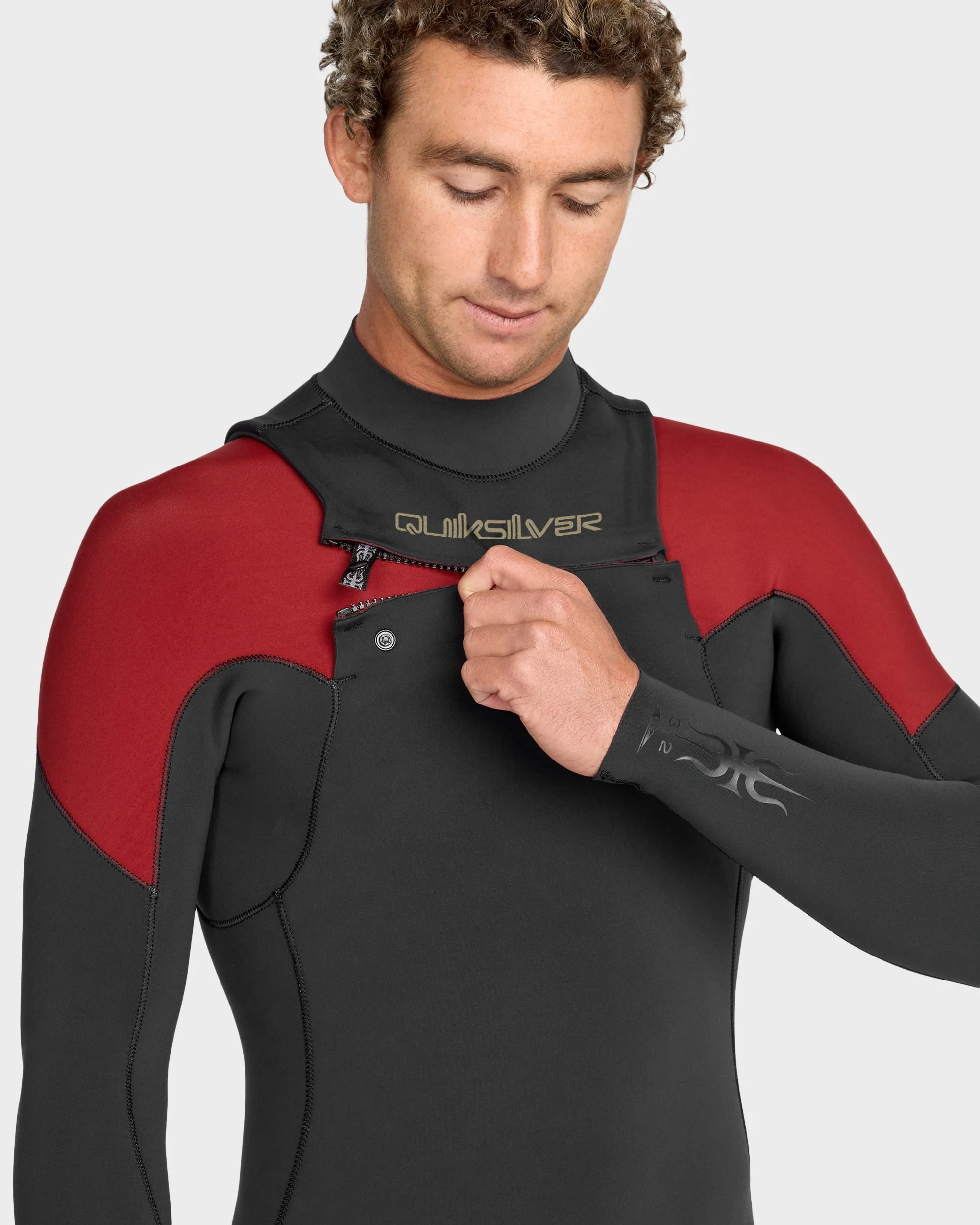 Mens 3/2mm Mercury Chest Zip Wetsuit - Image 4