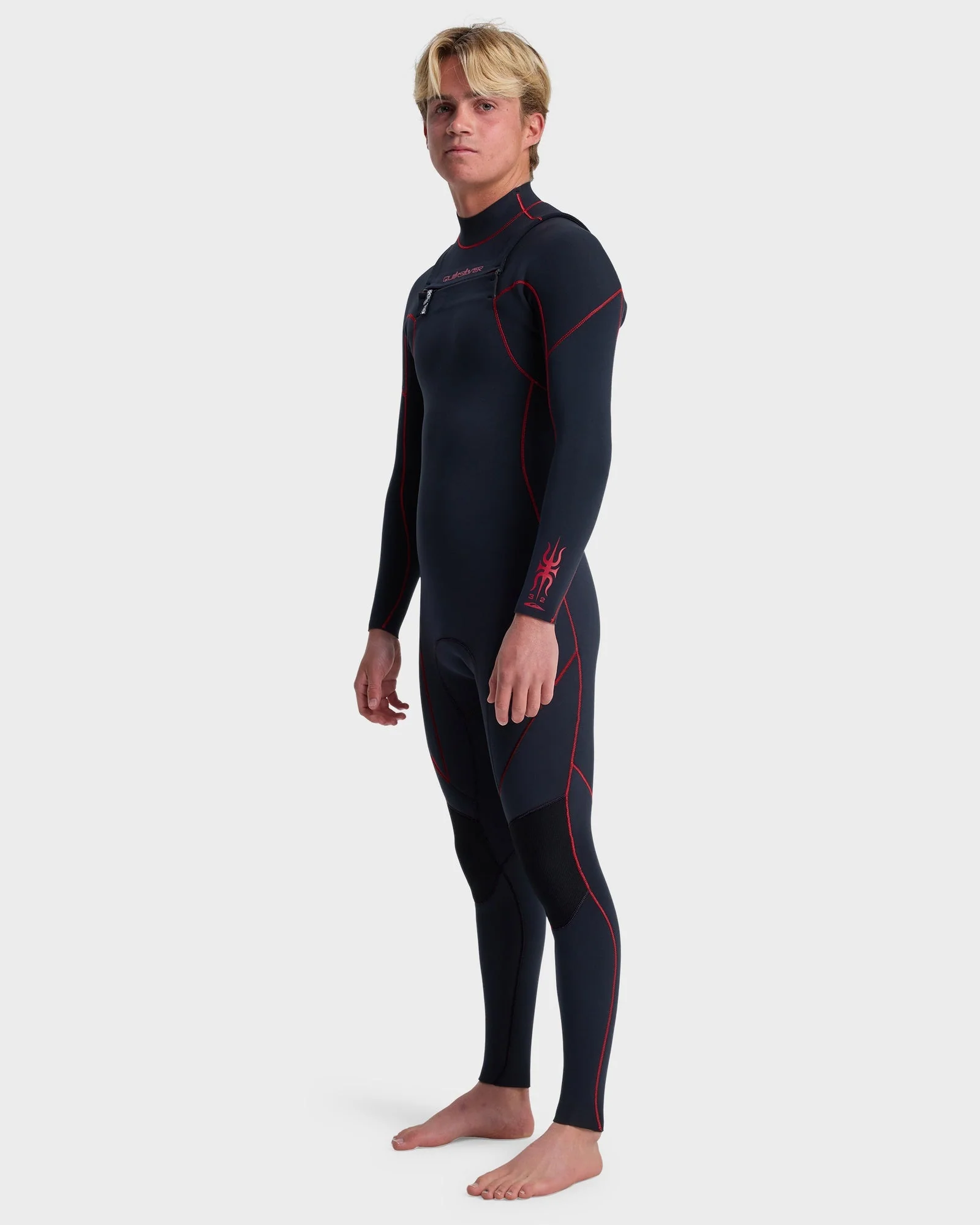 Mens 3/2 Mercury Chest Zip Wetsuit - Image 4