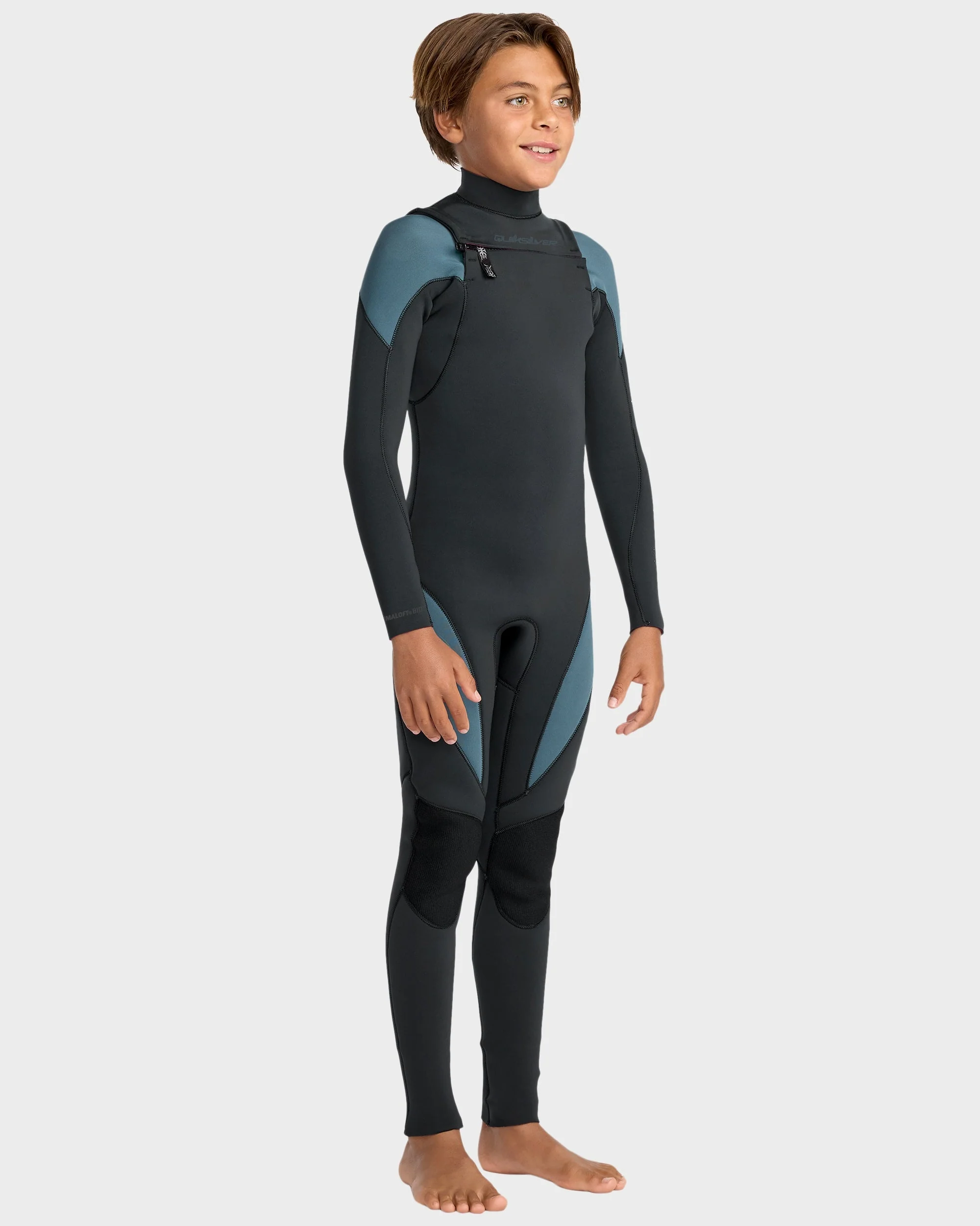 Boys 8-16 3/2mm Mercury Chest Zip Wetsuit - Image 7