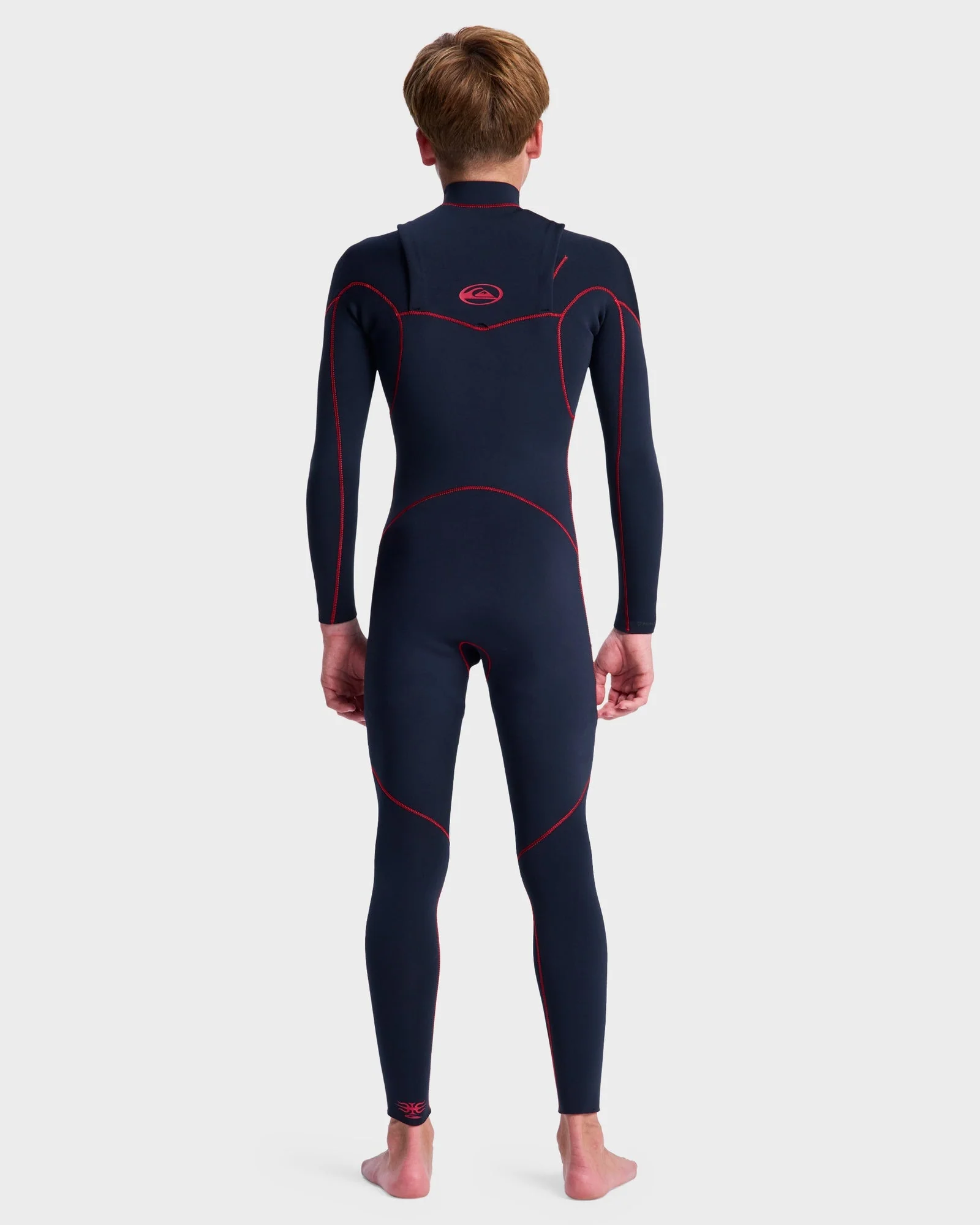 Boys 8-16 3/2 Mercury Chest Zip Wetsuit - Image 2