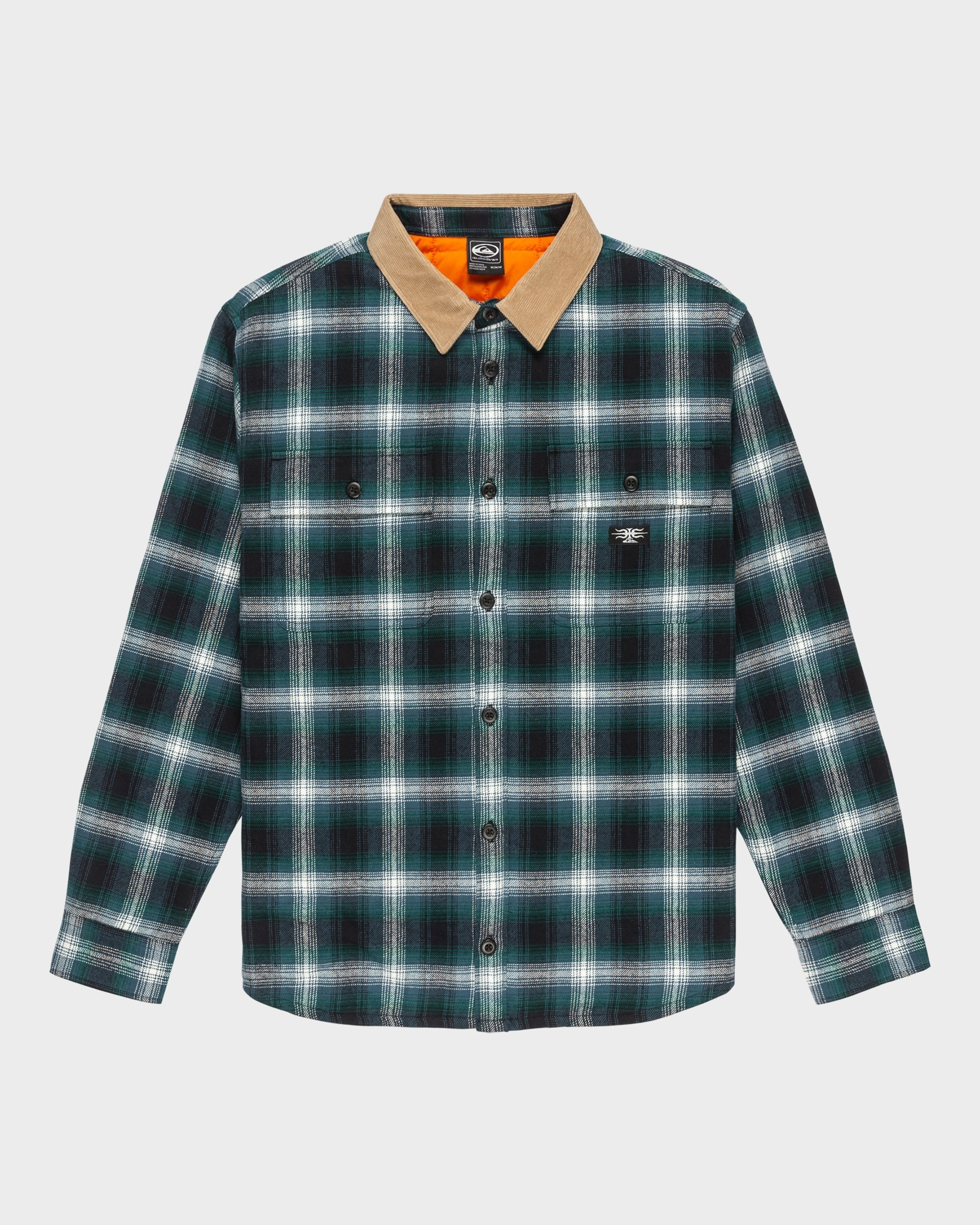 Mens Shadow Check Long Sleeve Shirt - Image 7