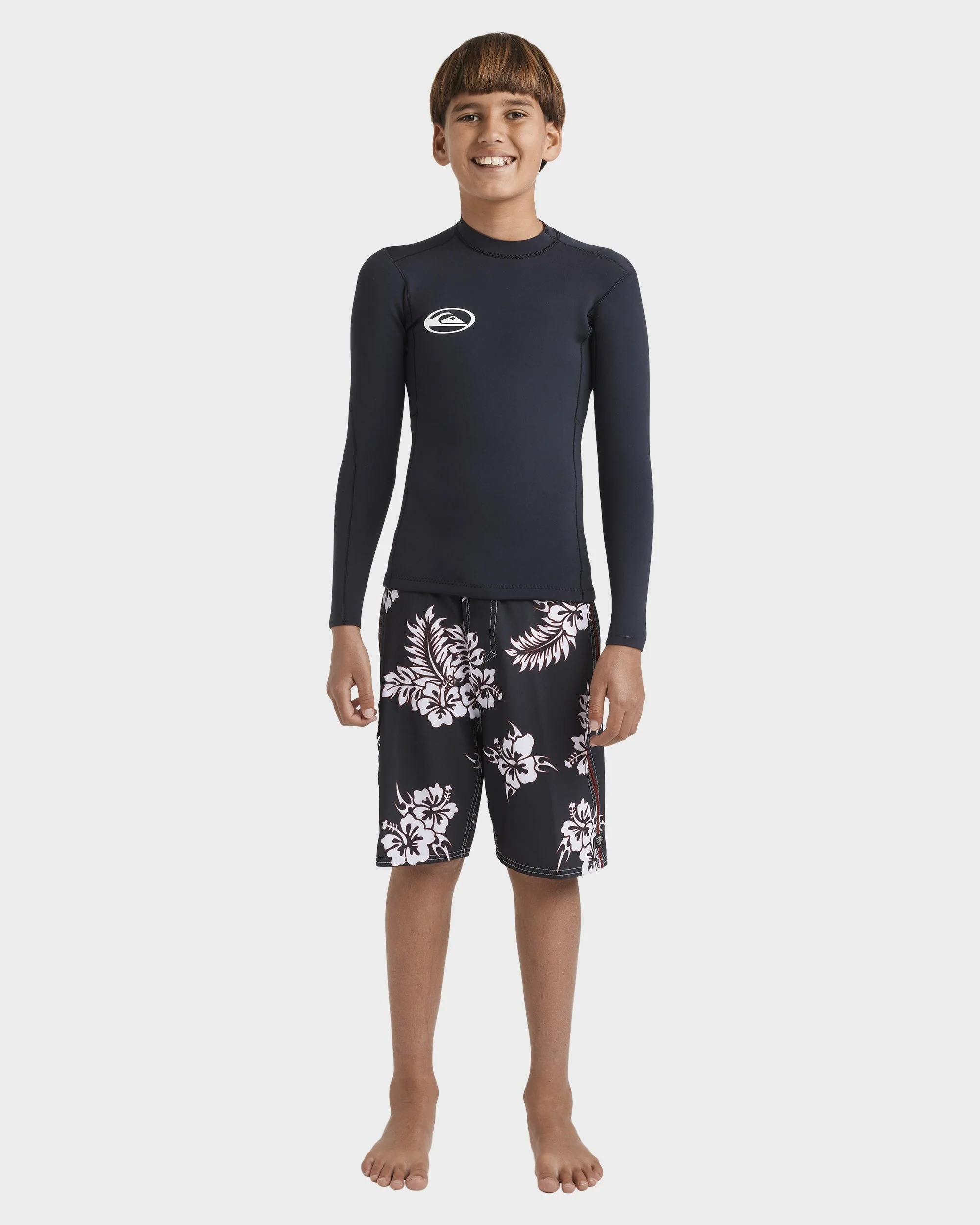 Boys 8-16 1.5mm Mercury Long Sleeve Wetsuit Top - Image 8