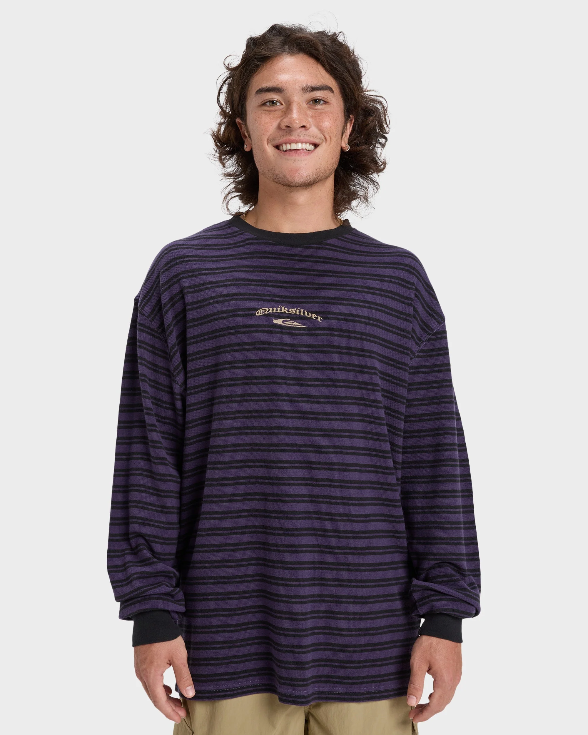 Mens Mercury Old Hoop Long Sleeve T-Shirt