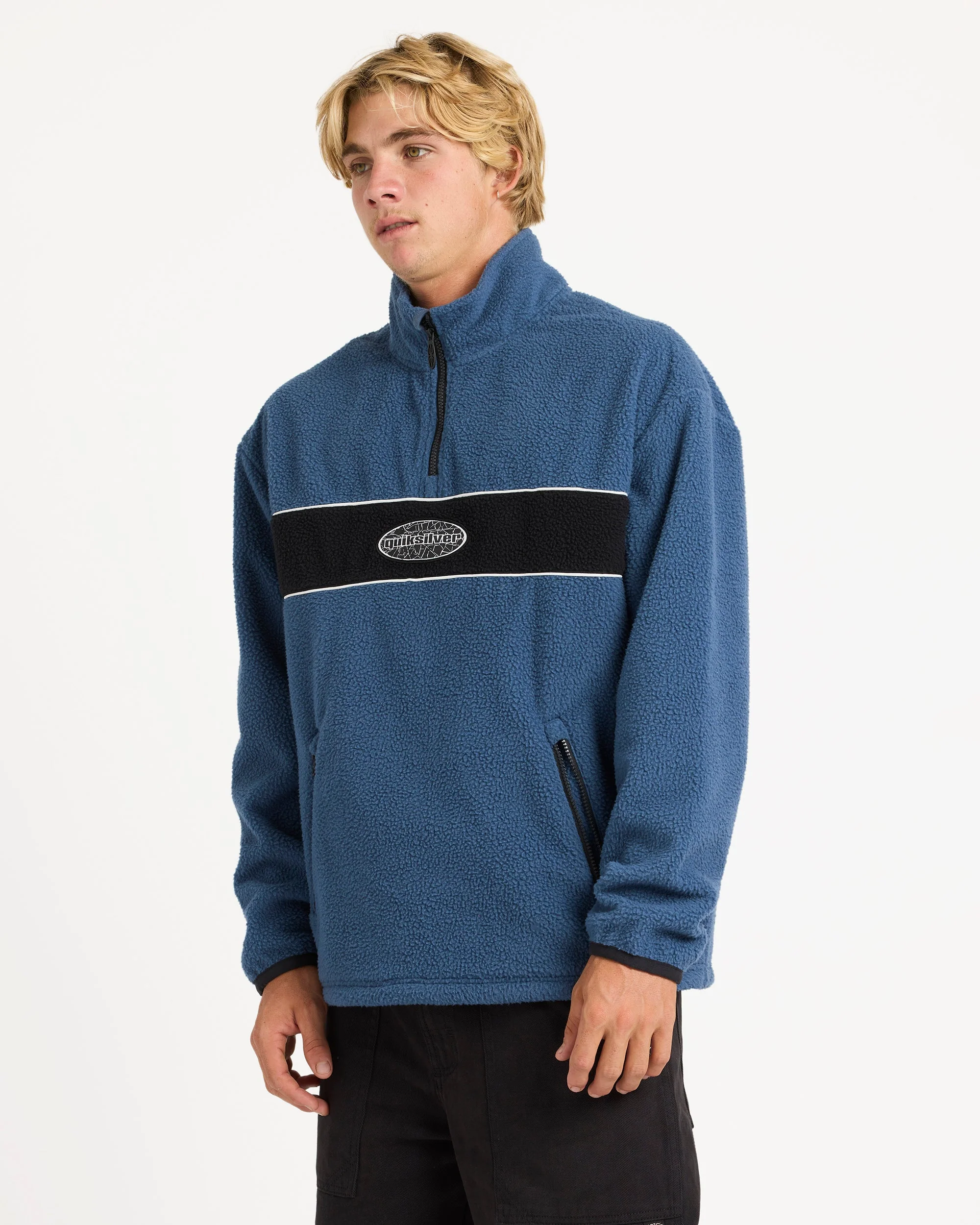 Mens Mercury Panel 1/4 Zip Fleece Jumper - Image 3