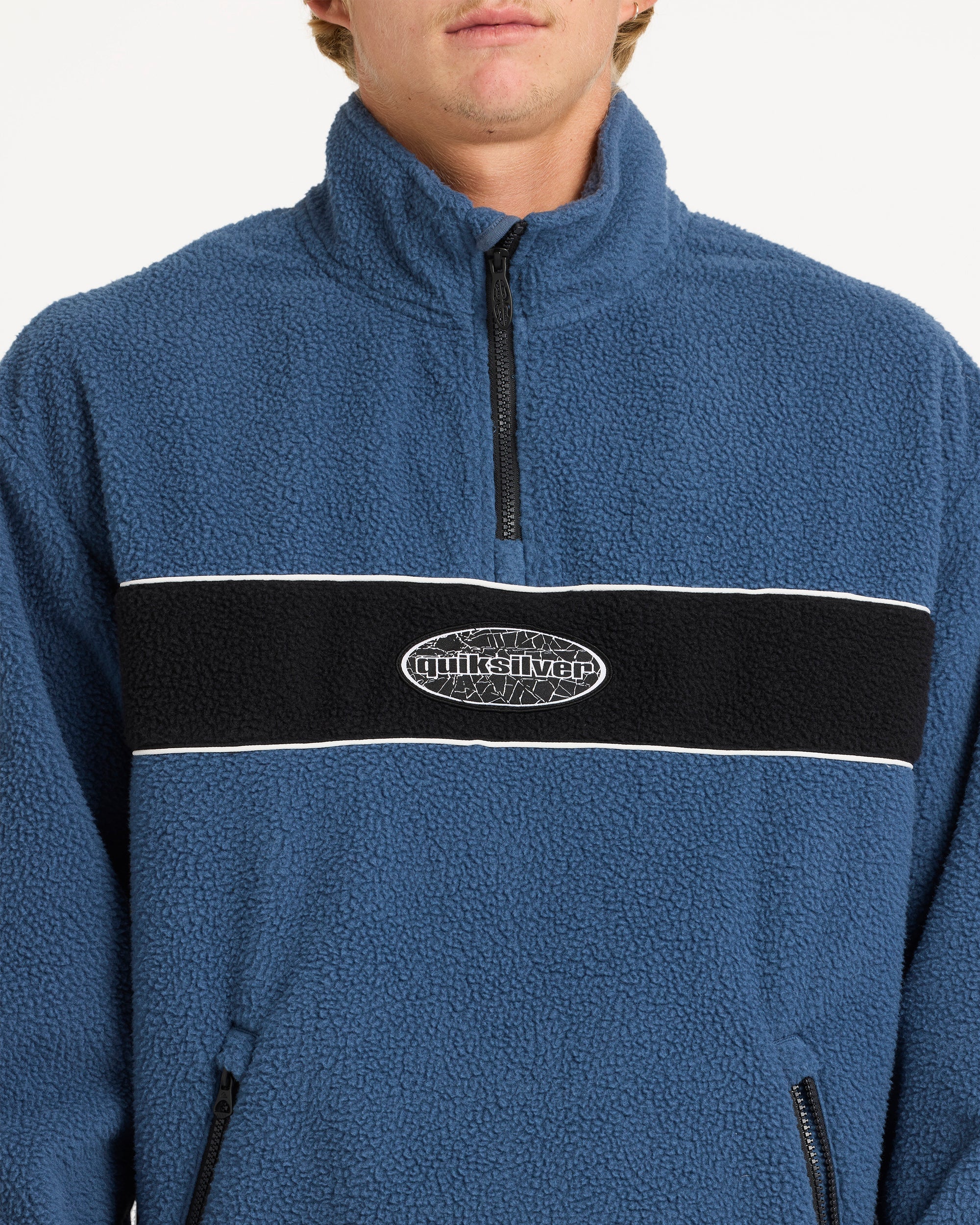 Mens Mercury Panel 1/4 Zip Fleece Jumper - Image 4