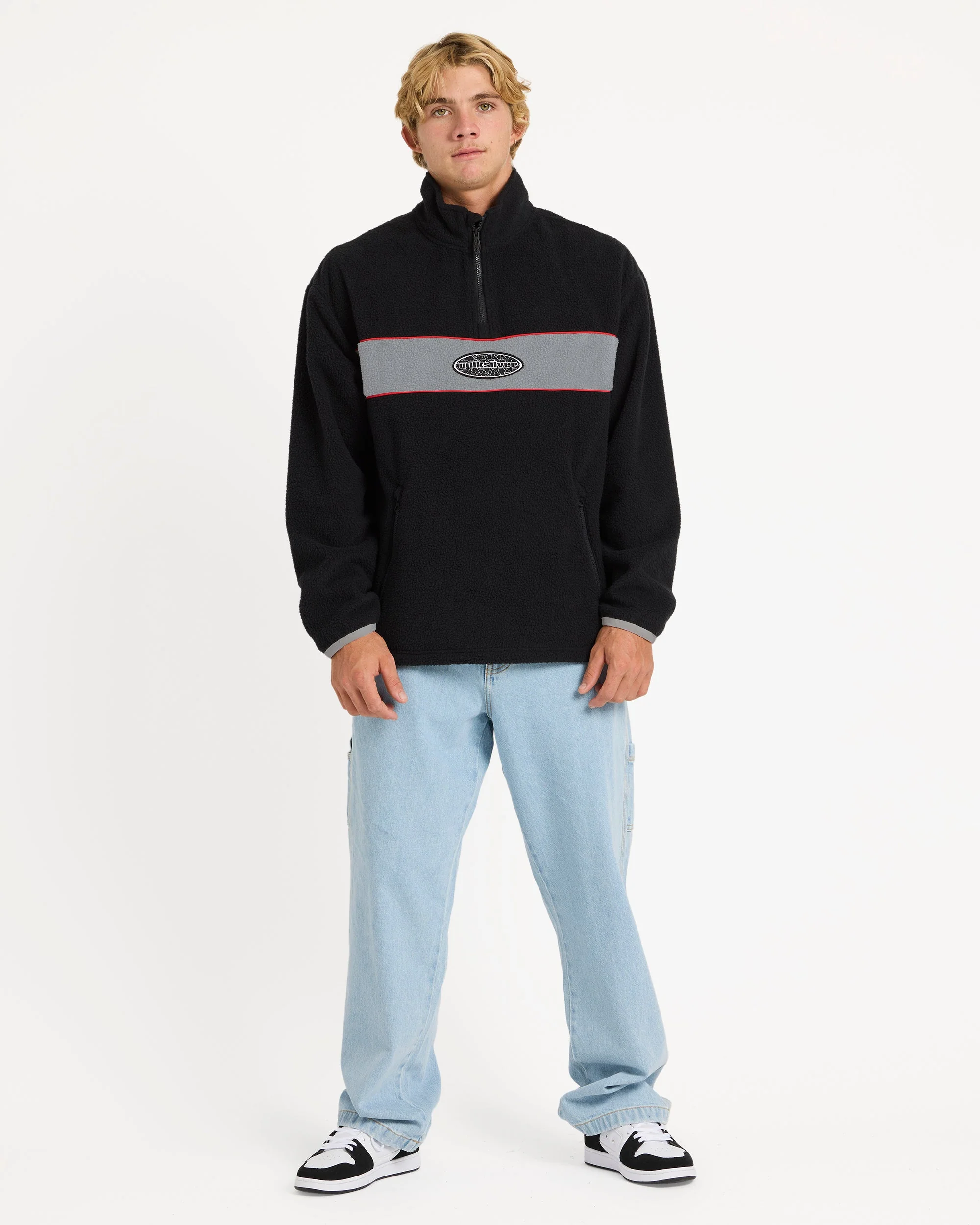 Mens Mercury Panel 1/4 Zip Fleece Jumper - Image 5