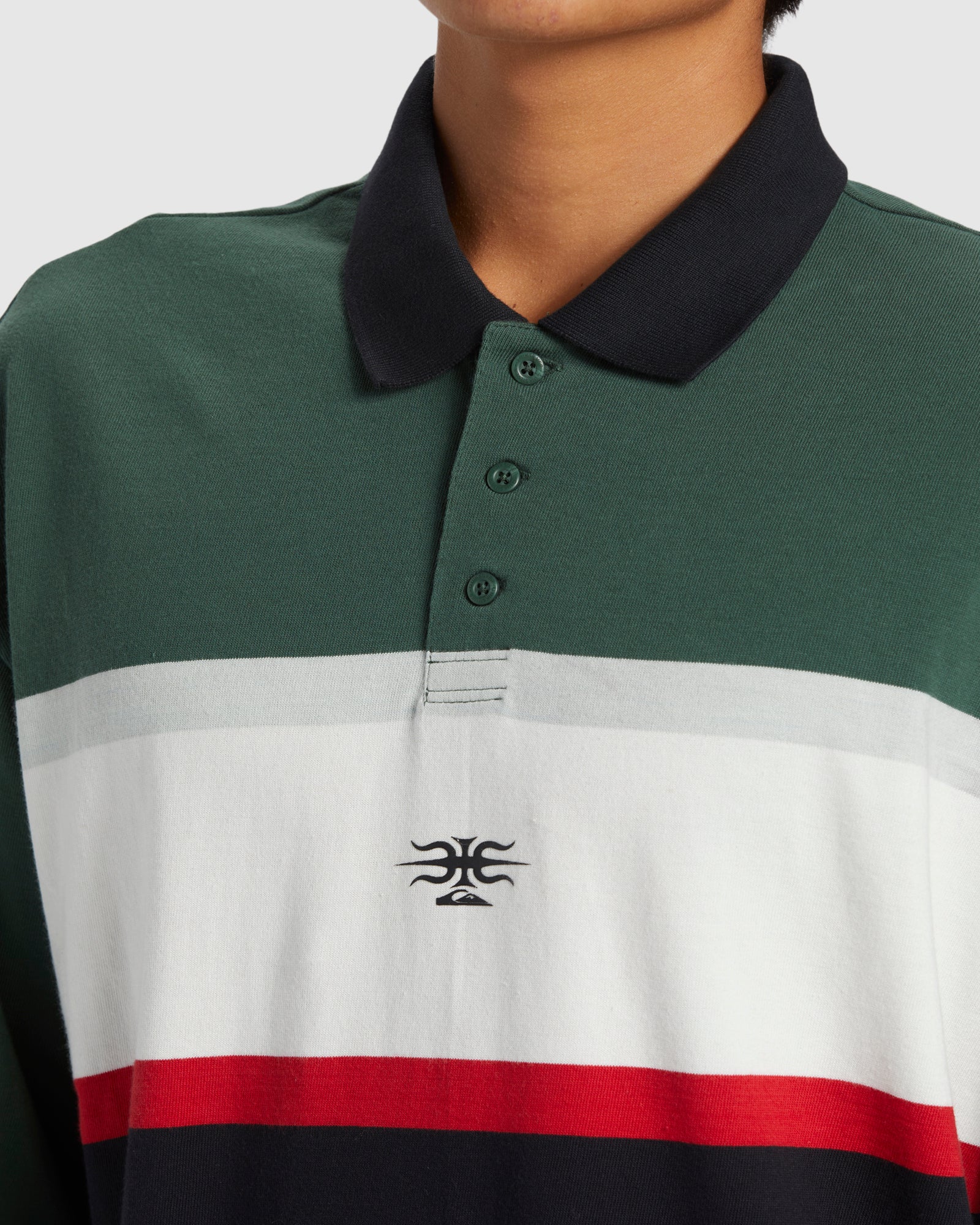 Mens Mercury Rugby Long Sleeve Polo T-Shirt - Image 4