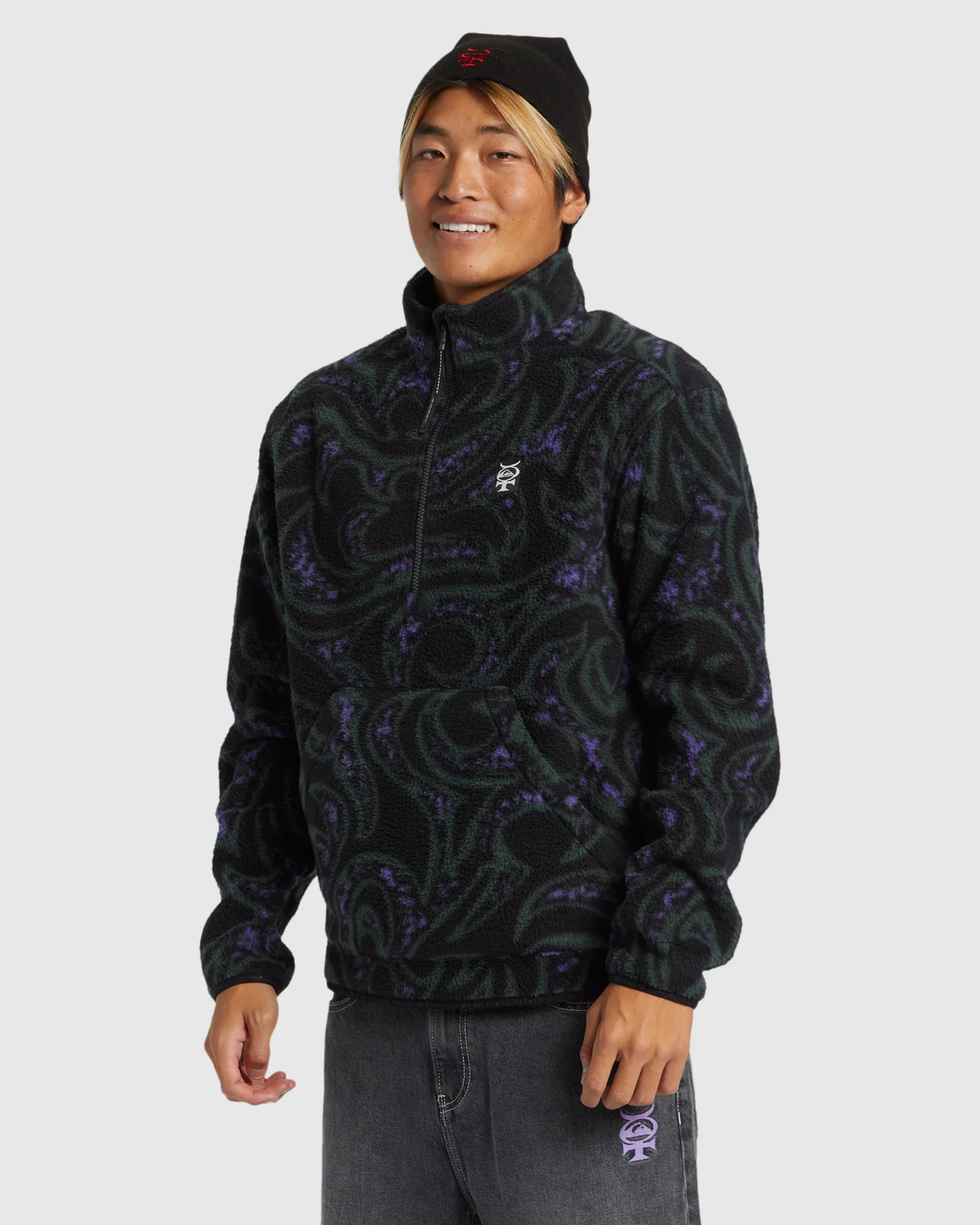 Mens Mercury Half Zip Sweatshirt - Image 2