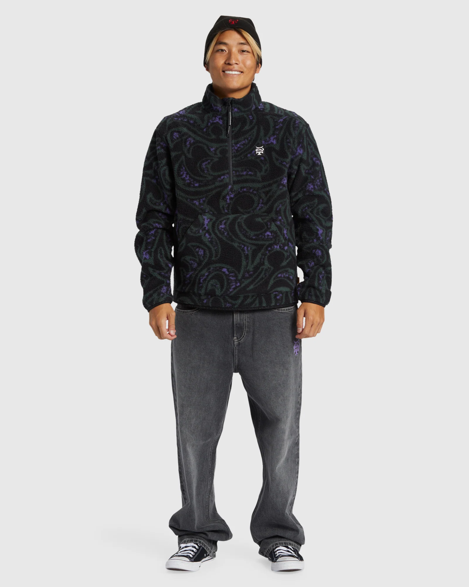 Mens Mercury Half Zip Sweatshirt - Image 5