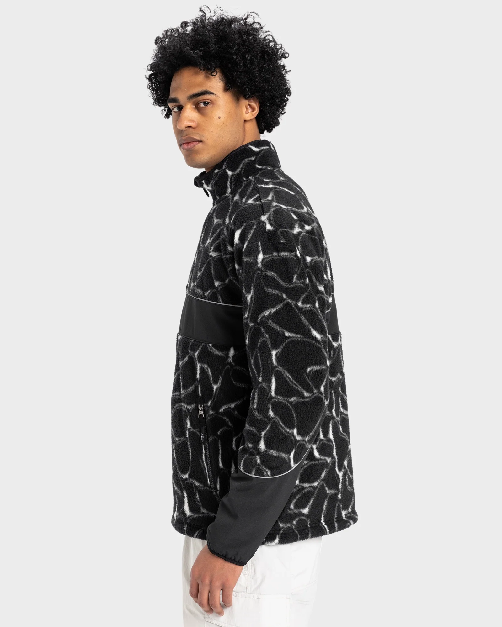 Mens Mercury Half Zip Polar Fleece Top - Image 2