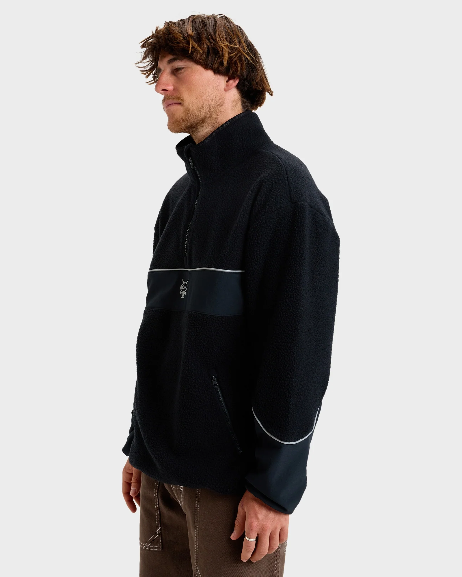 Mens Mercury Sherpa Half Zip Sweatshirt - Image 2